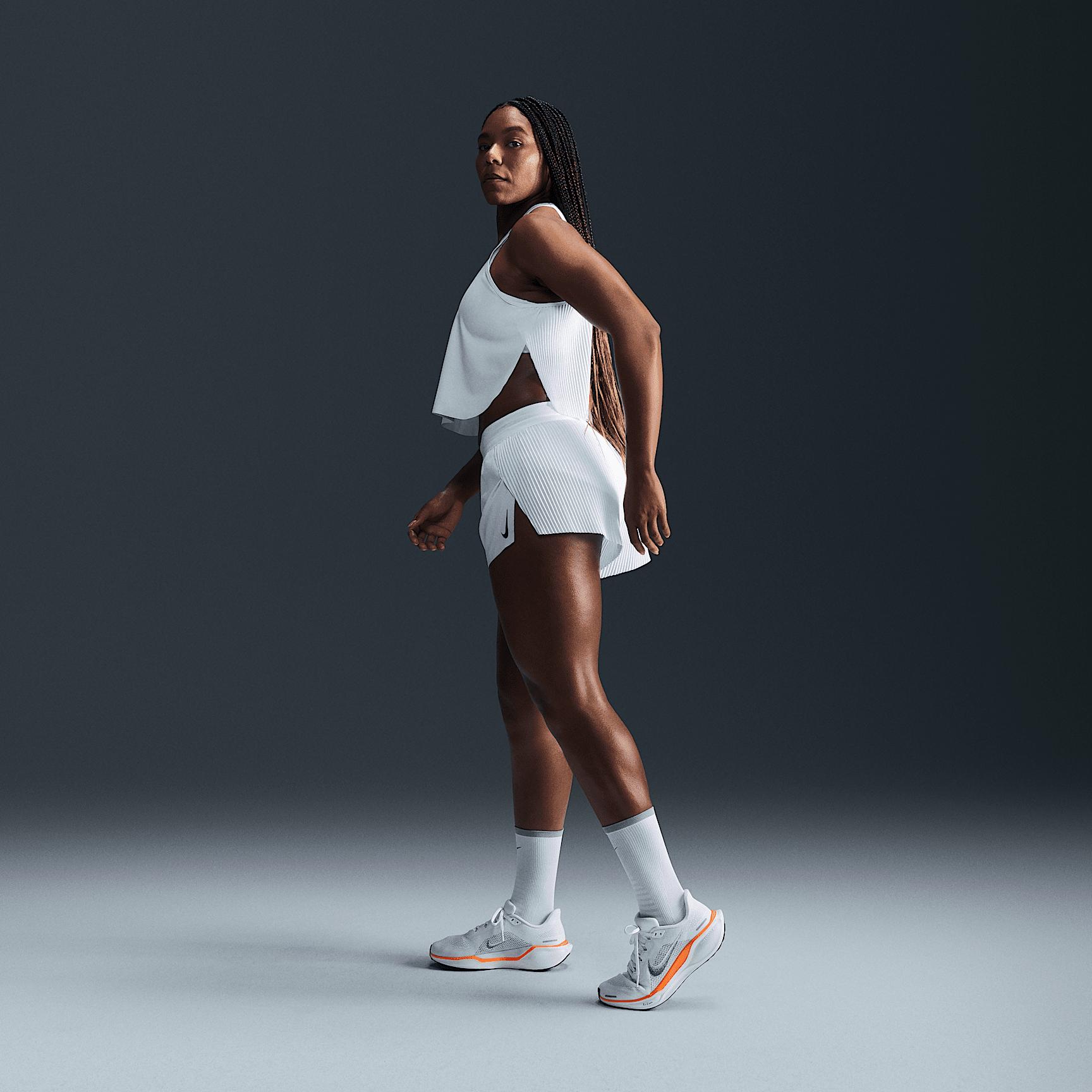 Nike Womens AeroSwift Dri-FIT ADV Cropped Running Tank Top | FN2713-100 Product Image