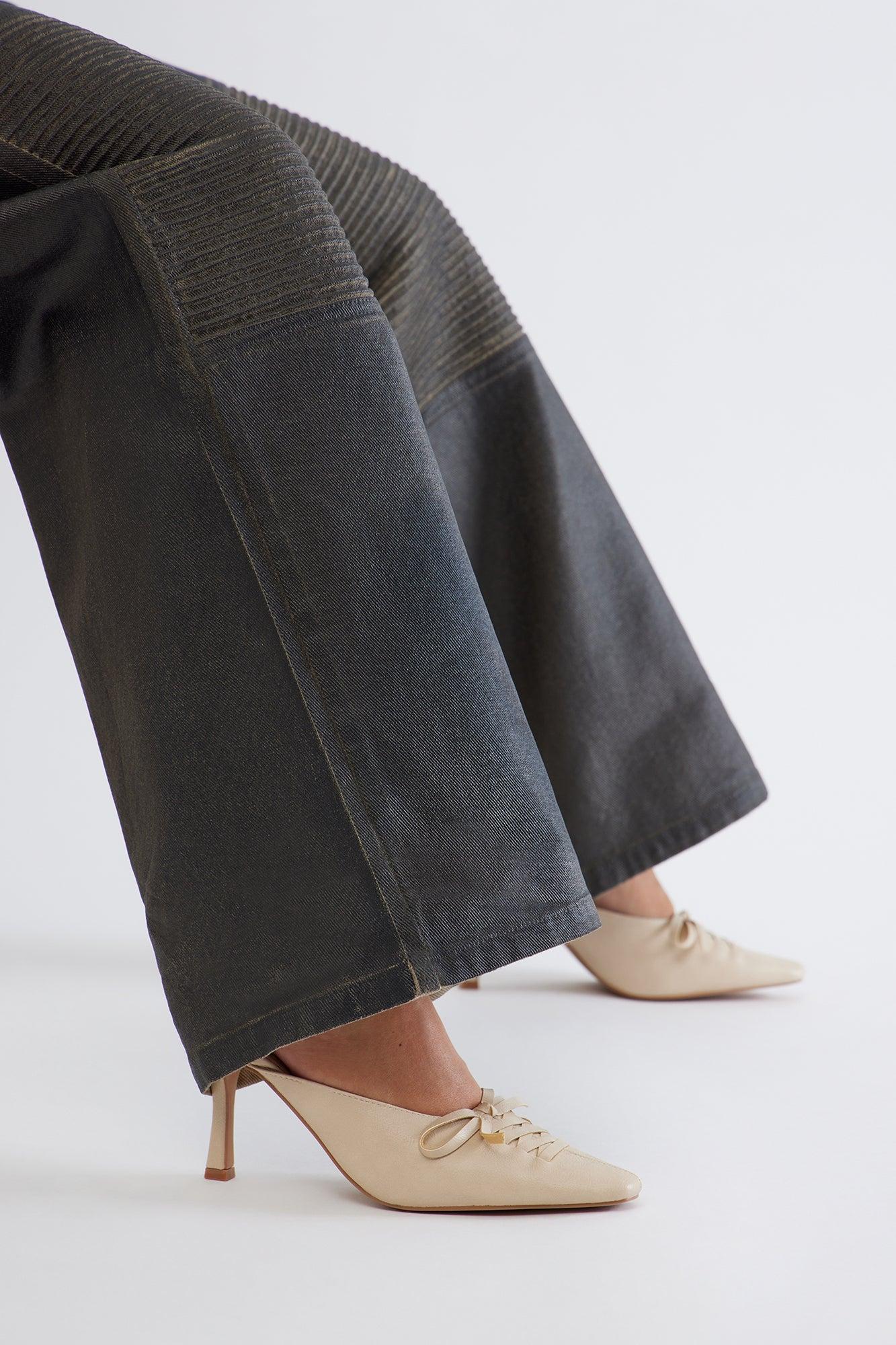 Fawn Bow Pumps - Beige Product Image