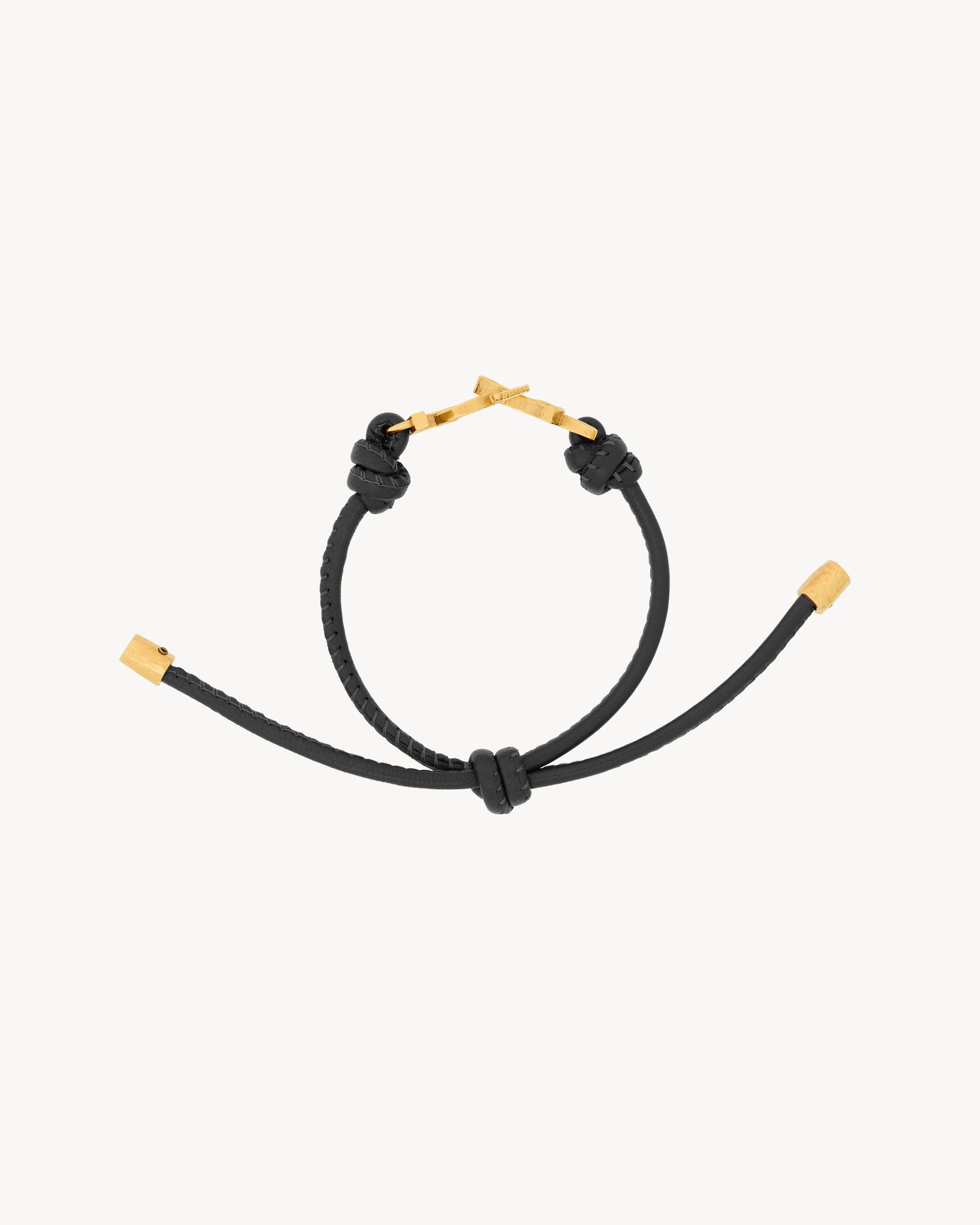 CASSANDRE cord bracelet in leather Product Image