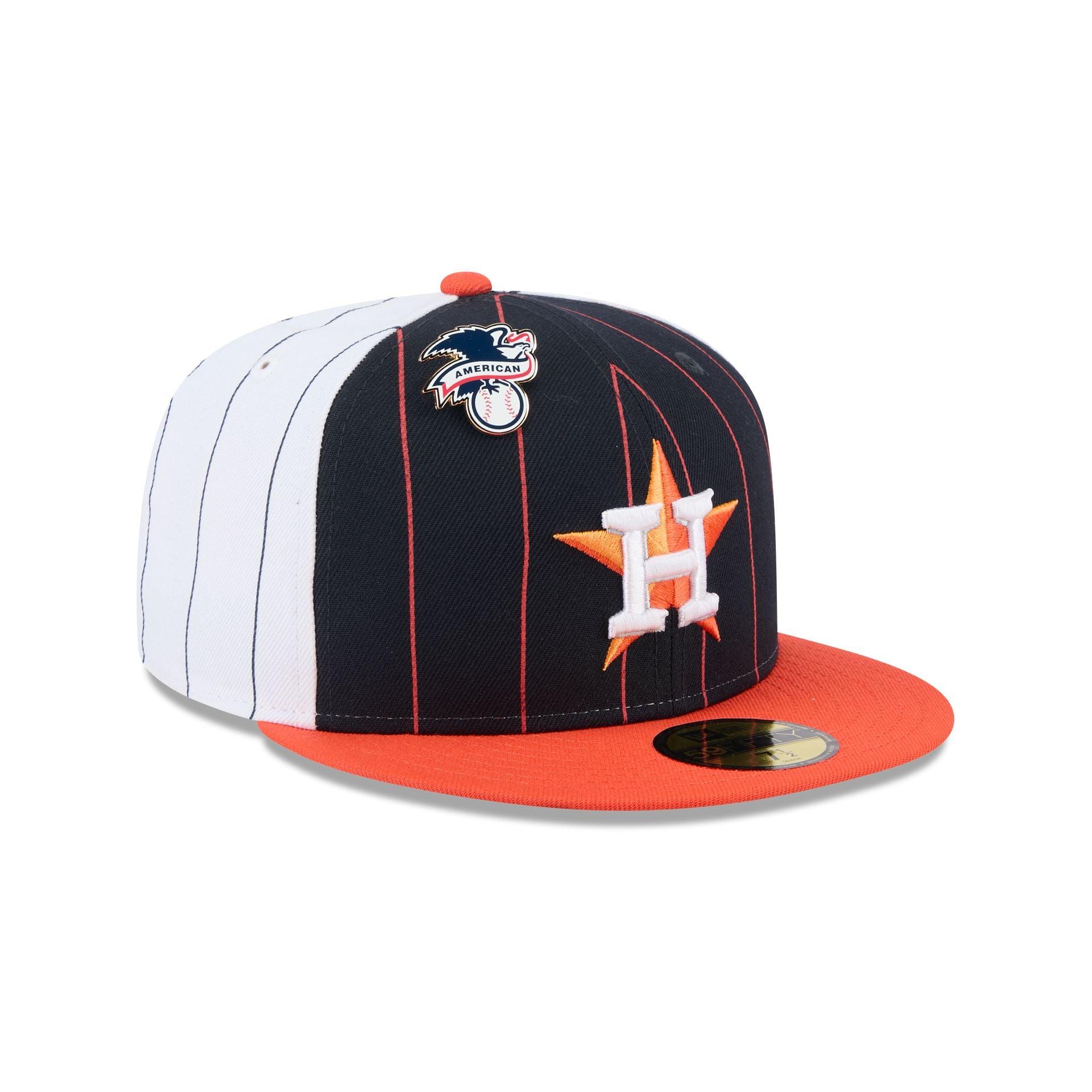 Houston Astros Pinstripe League Pin 59FIFTY Fitted Hat Male Product Image