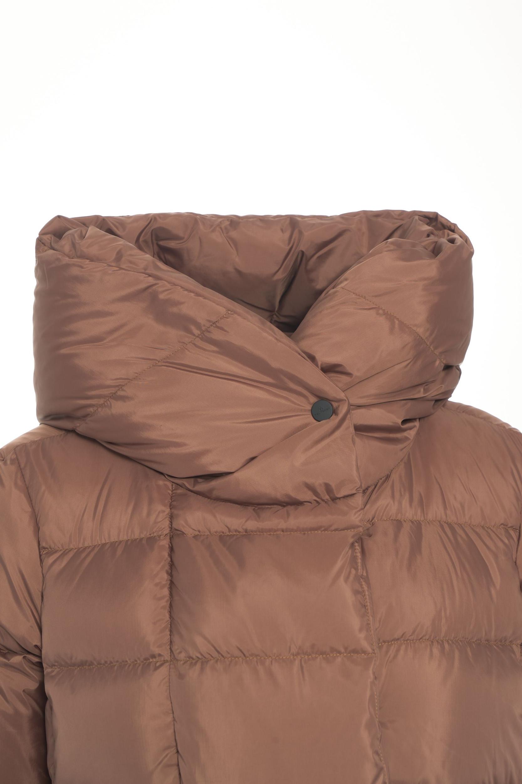Down jacket with high collar Product Image