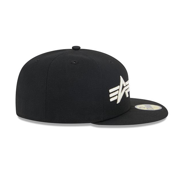 Alpha Industries X Brooklyn Nets Dual Logo 59FIFTY Fitted Hat Male Product Image