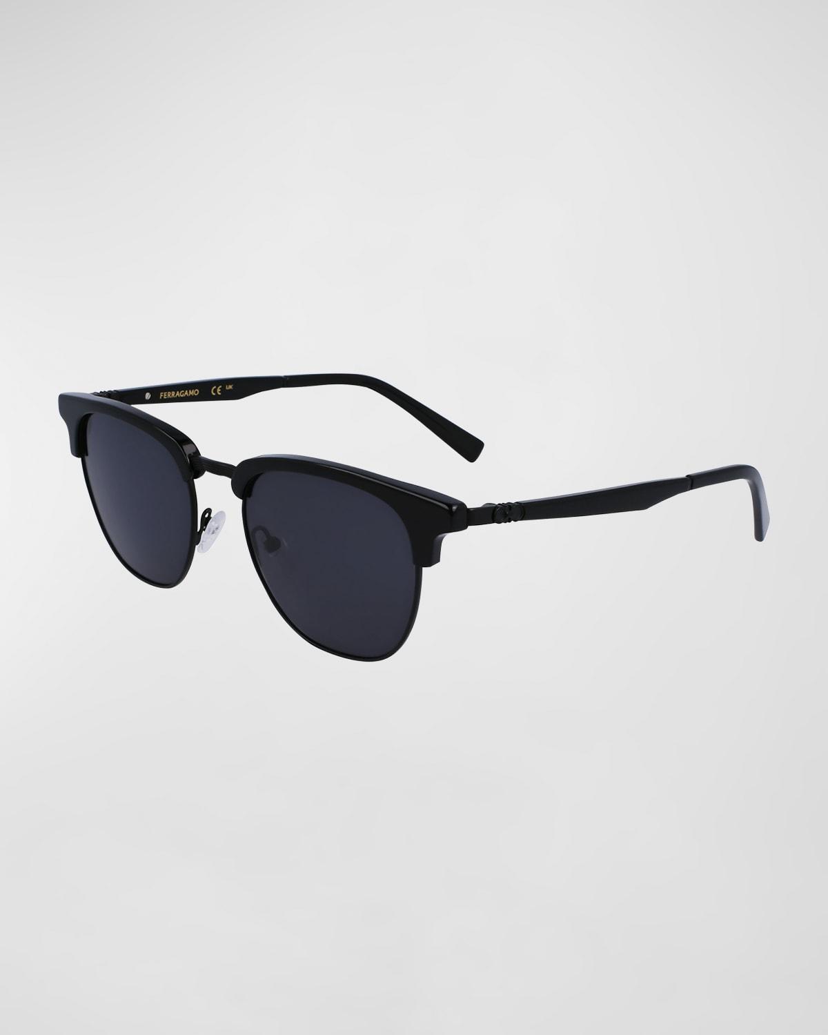 Mens Timeless Acetate-Metal Square Sunglasses Product Image