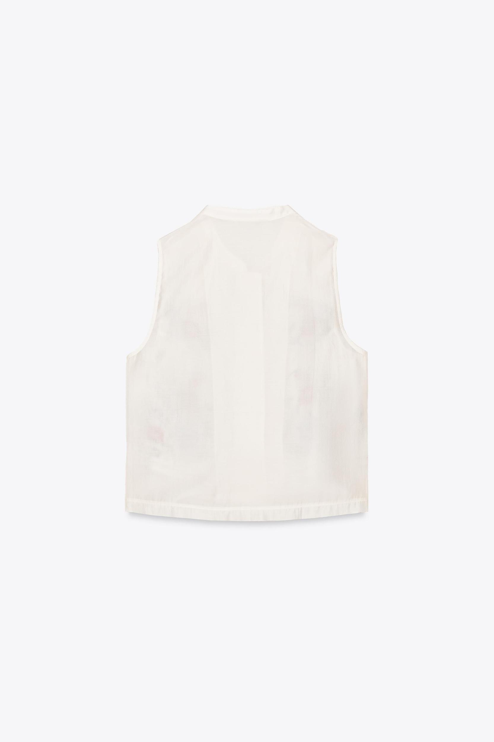 EMBROIDERED FLOWER TOP Product Image