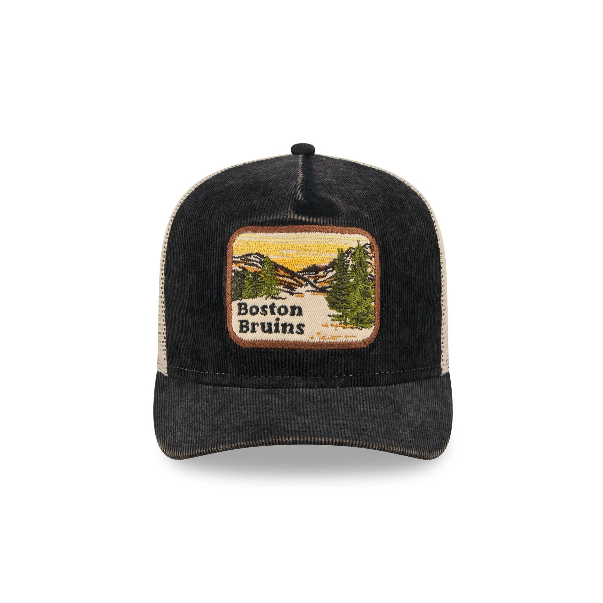 Boston Bruins Vintage Landscape 9FIFTY A-Frame Trucker Hat Male Product Image