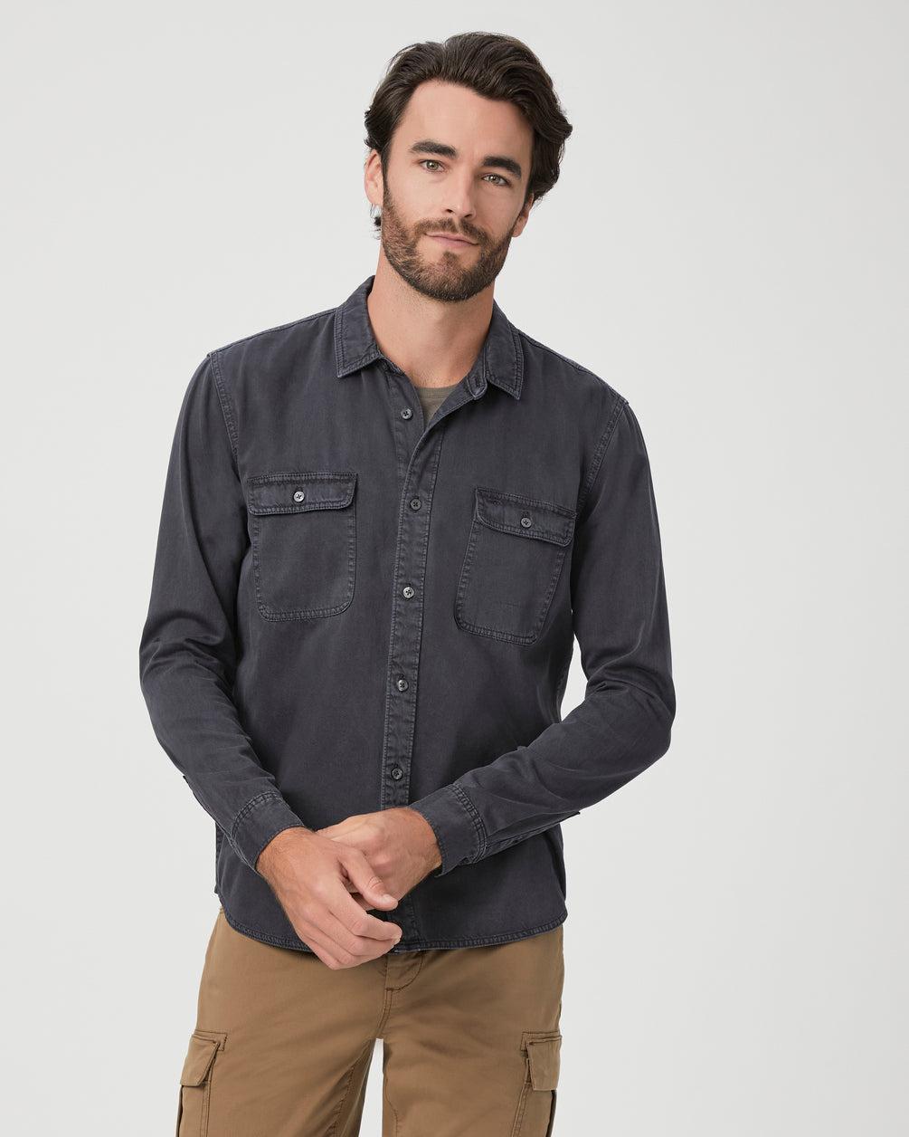 Paige Martin Shirt - Vintage Dark Indigo Product Image