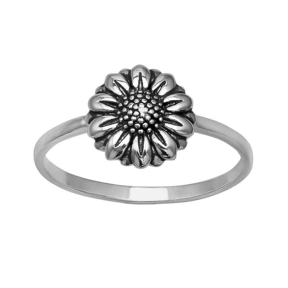 PRIMROSE Sterling Silver Flower Ring, Women's, Size: 9 Product Image