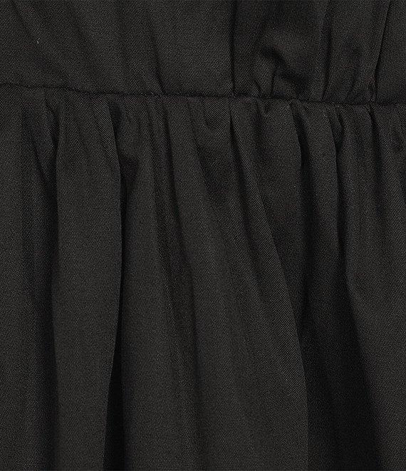 Le' AL.X Sleeveless V-Neck Side Pockets Parachute A-Line Midi Dress Product Image