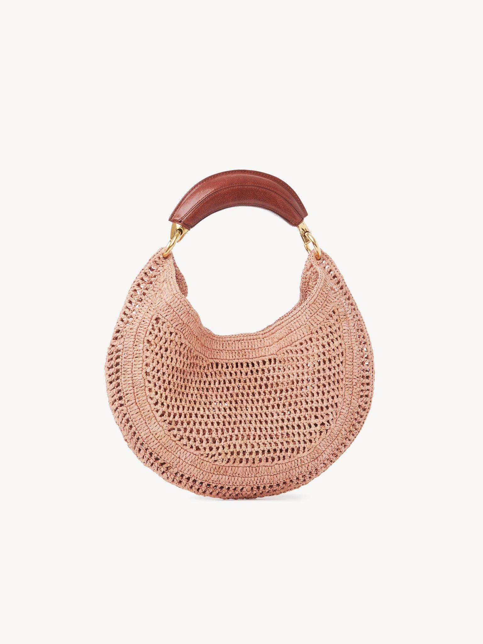 Summer Banana hobo bag in raffia Product Image