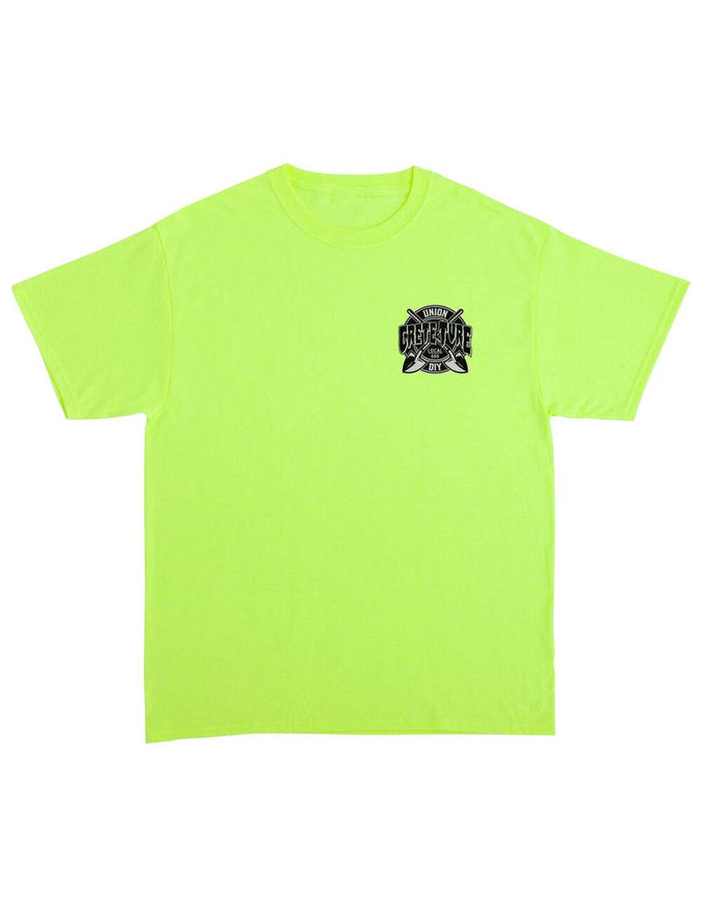 CREATURE Crete-Ture Mens Tee - NEON YELLOW Product Image