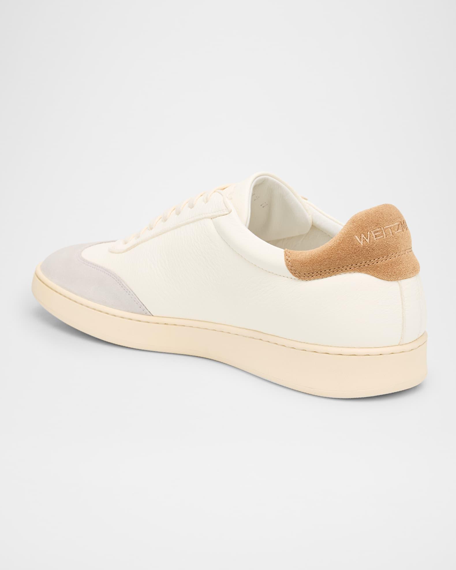 Men's Banner Leather T-Toe Low-Top Sneakers Product Image