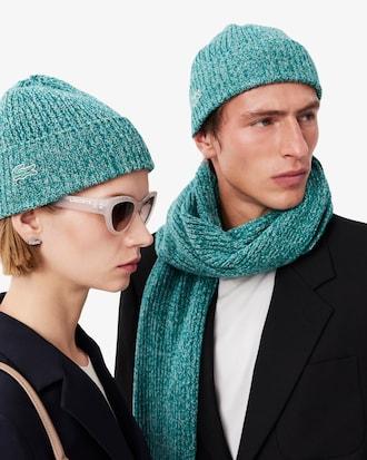 Rib Knit Carded Mercerized Wool Beanie Product Image