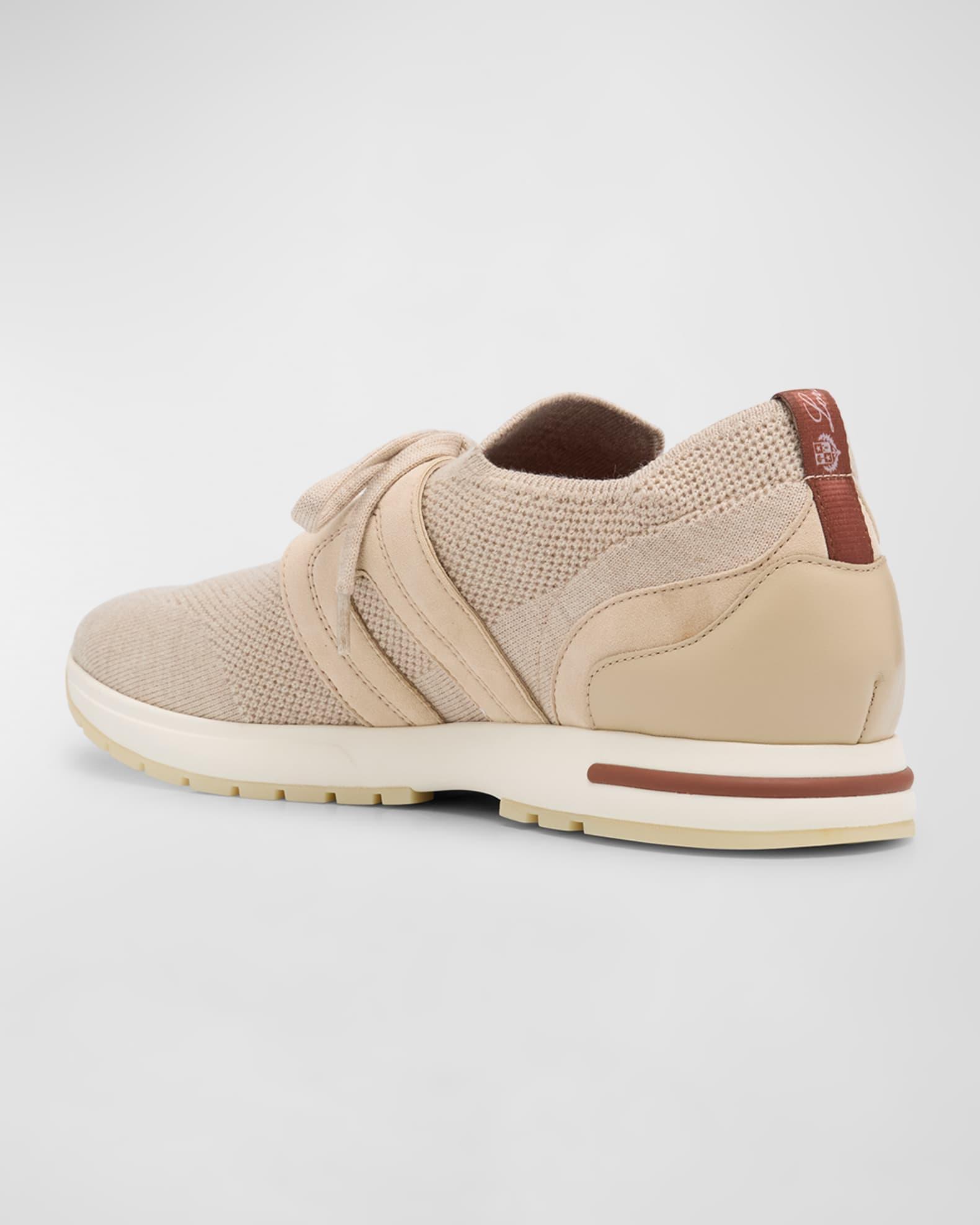 Knit Lace-Up Runner Sneakers Product Image