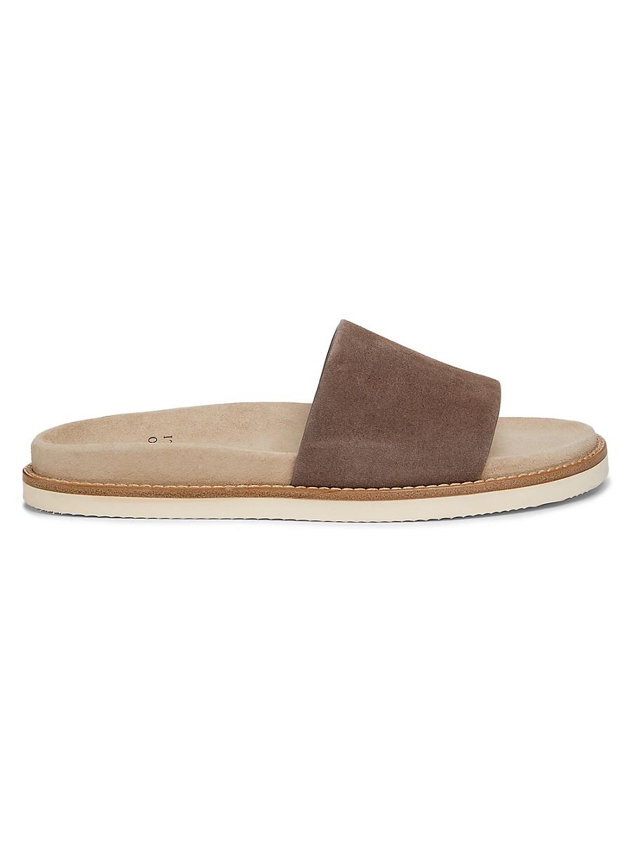 Men's Suede Slide Sandals Product Image