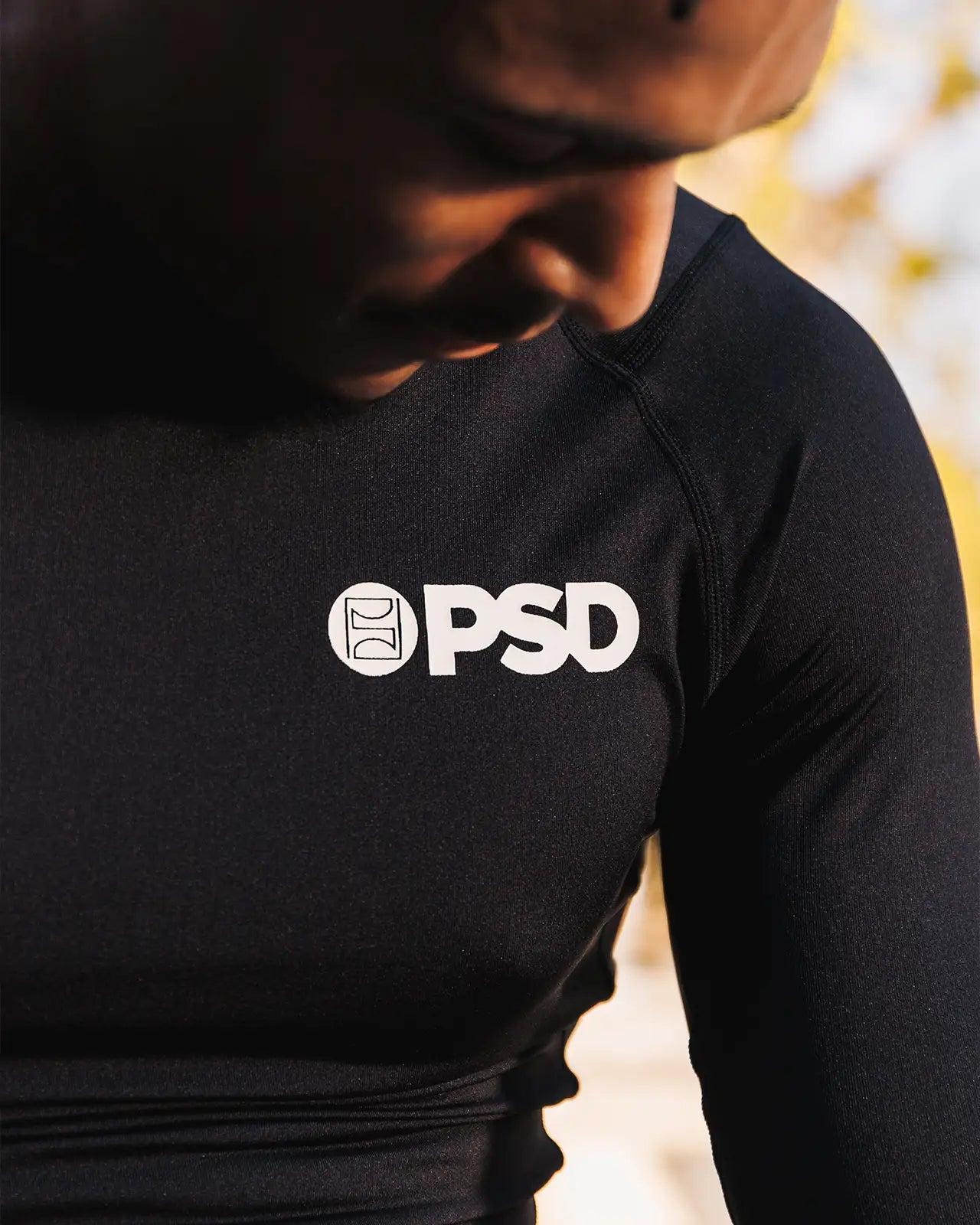 Compression Tee Long Sleeve - Black Male Product Image
