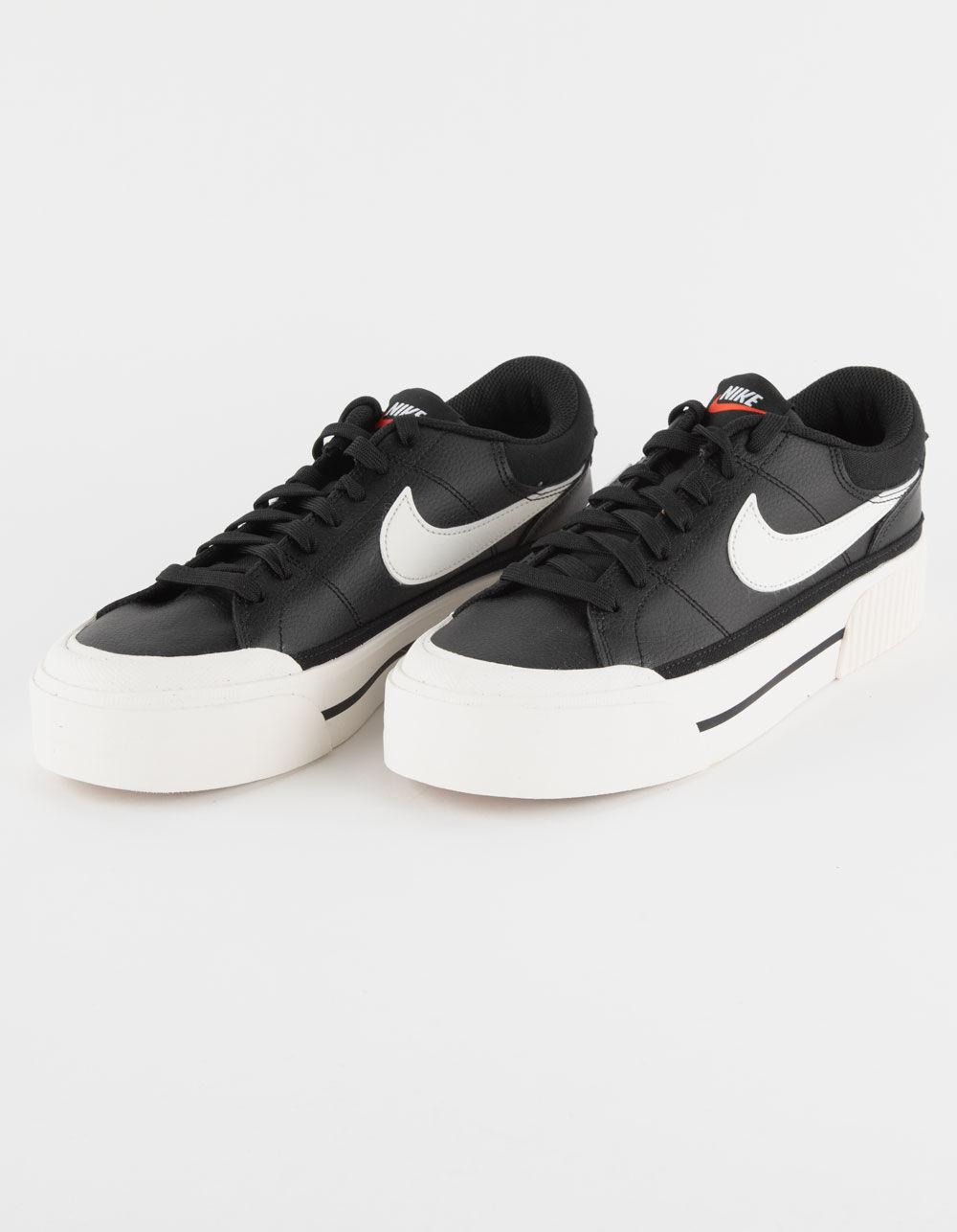 NIKE Court Legacy Lift Womens Shoes - BLACK/WHITE Product Image