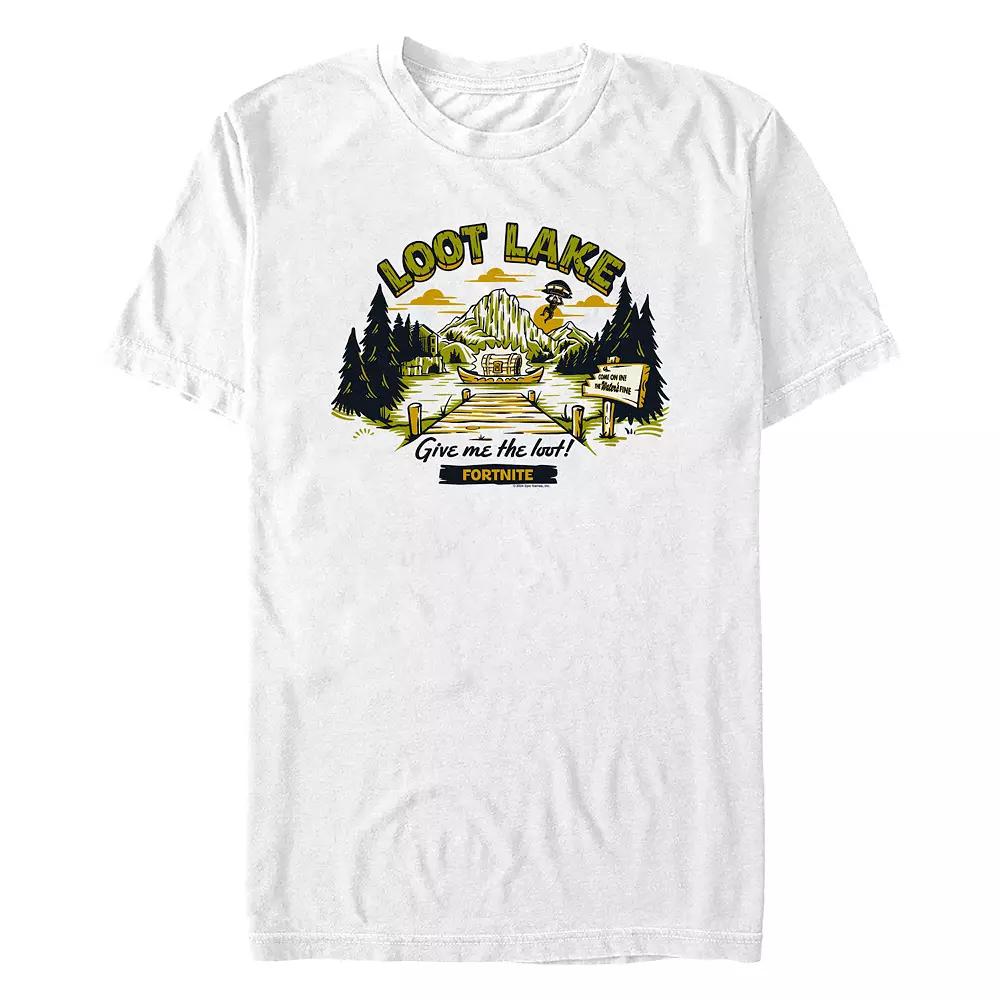 Men's Fortnite Loot Lake Postcard Graphic Tee,  Product Image
