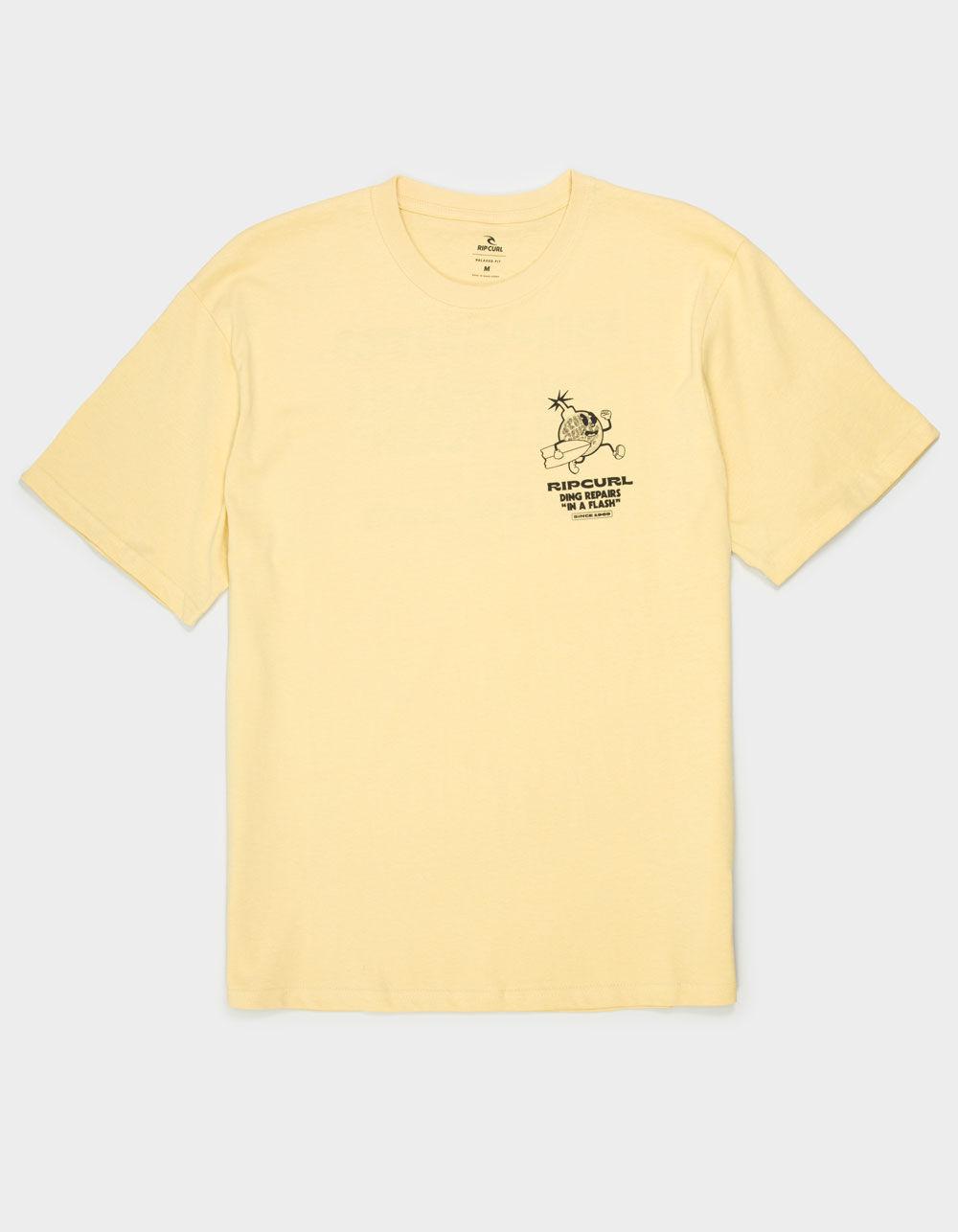 RIP CURL Flash Repairs Mens Tee - YELLOW Product Image
