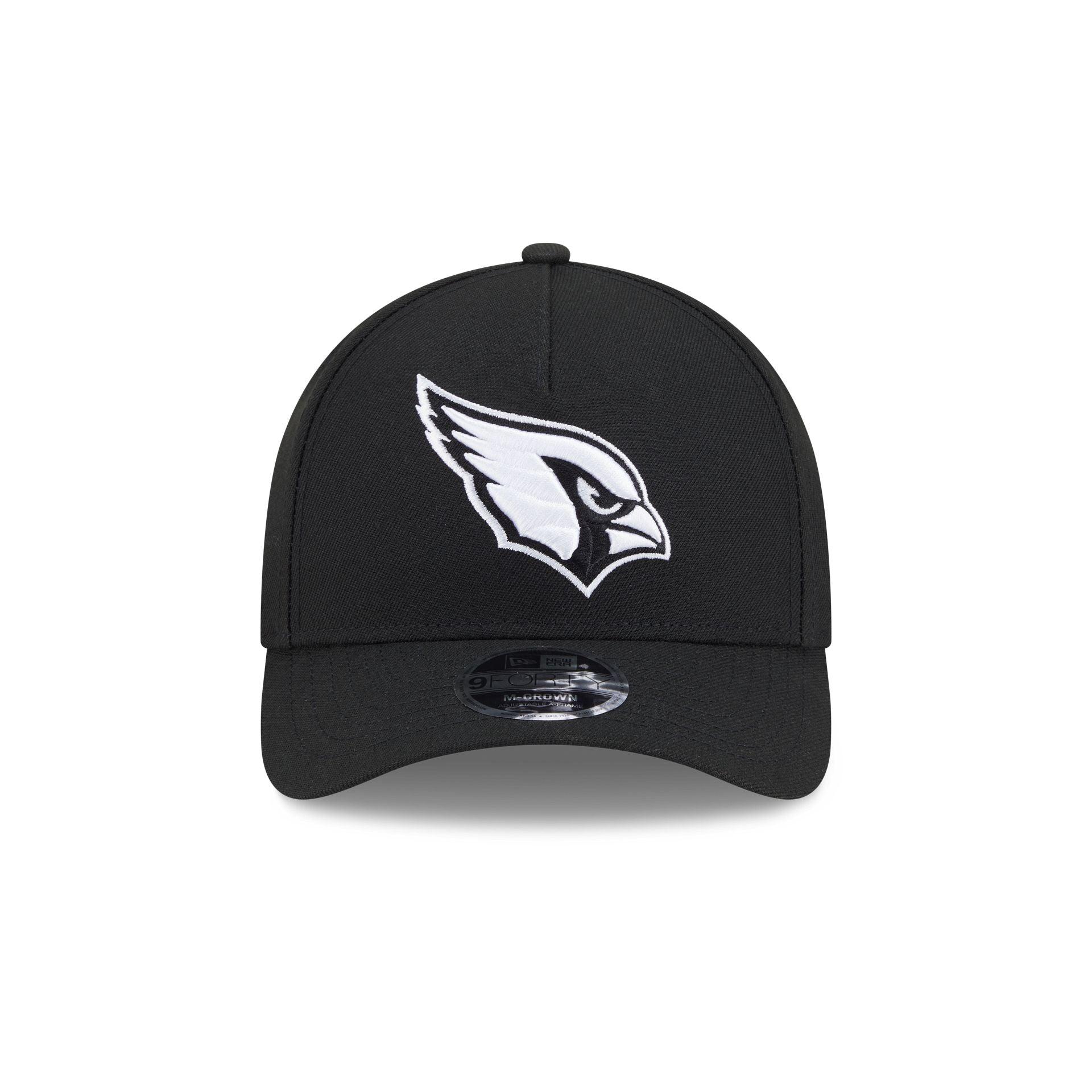Arizona Cardinals Black & White 9FORTY M-Crown A-Frame Snapback Hat Male Product Image