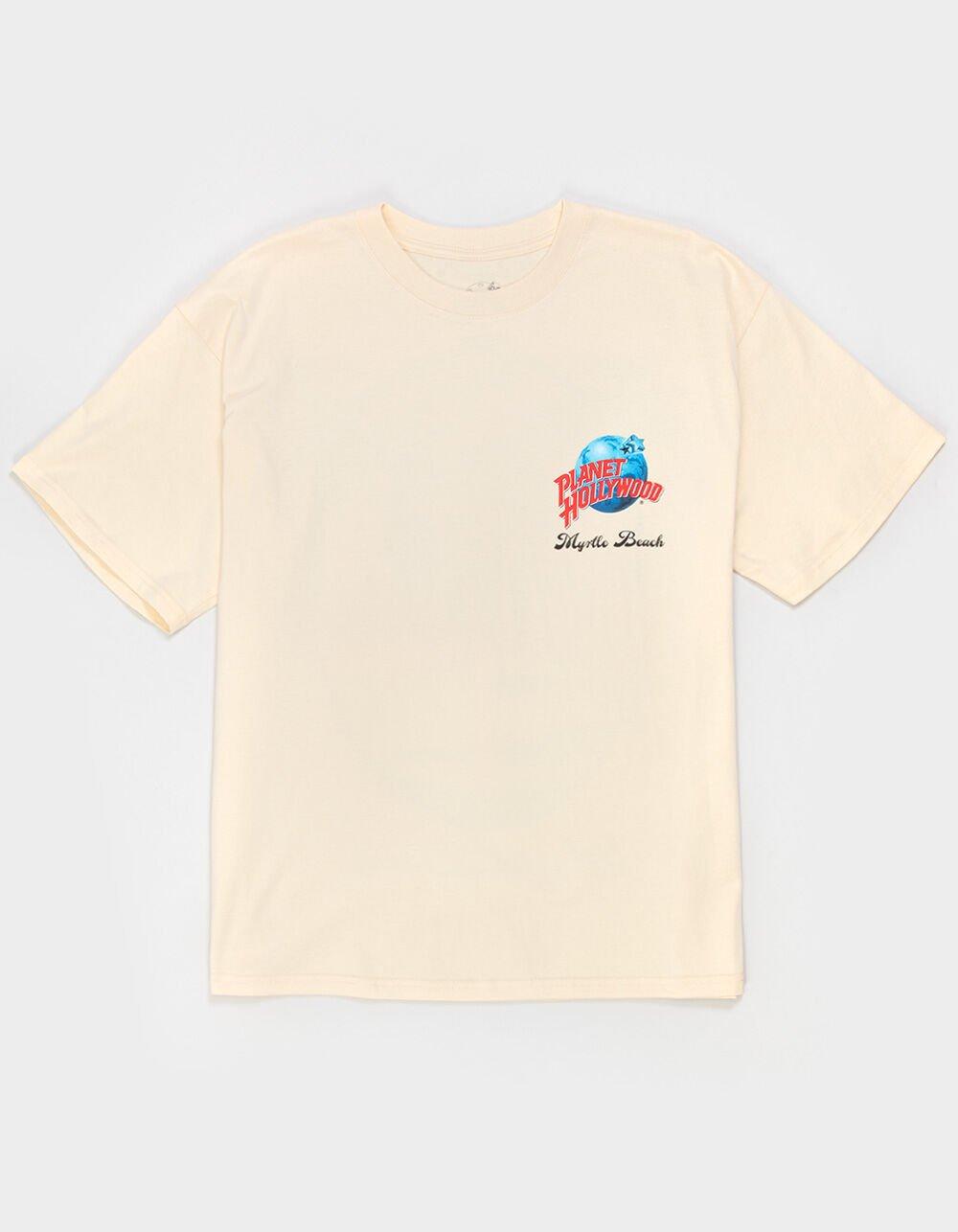 PLANET HOLLYWOOD Myrtle Beach Mens Boxy Tee - CREAM Product Image