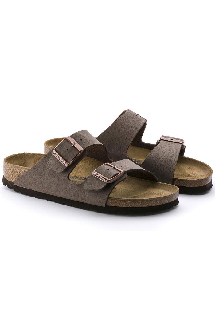 Birkenstock Arizona Birkibuc Medium Width in Mocha Product Image