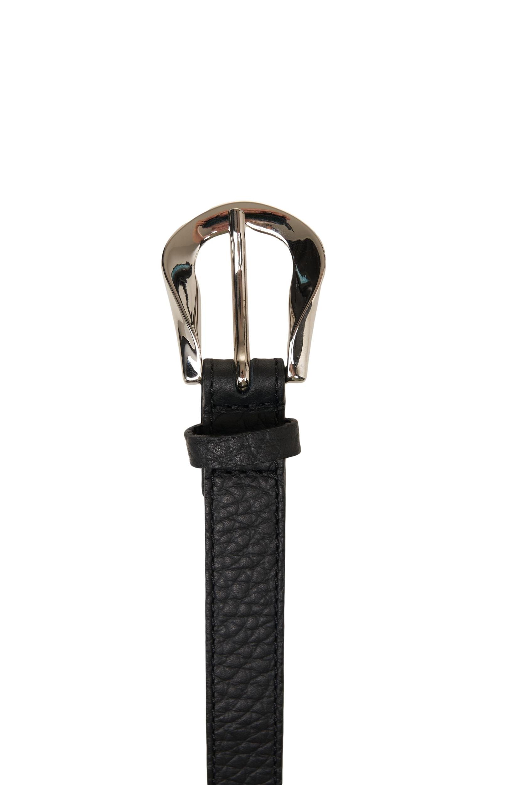 Belt made from grained leather Product Image
