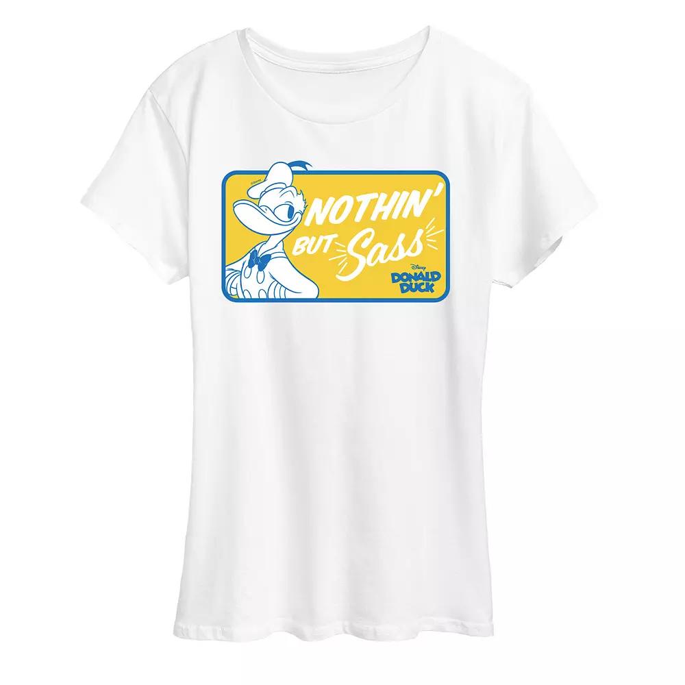 Disney's Donald Duck Women's Nothin' But Sass Graphic Tee,  Product Image