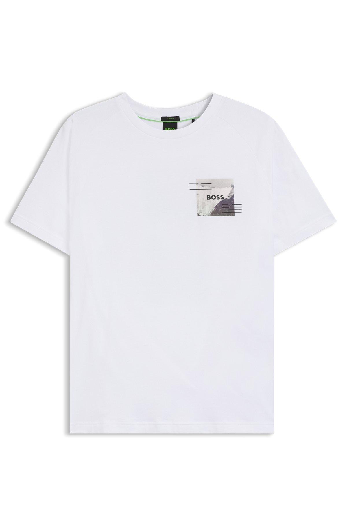Relaxed-fit T-shirt with decorative reflective accents Product Image
