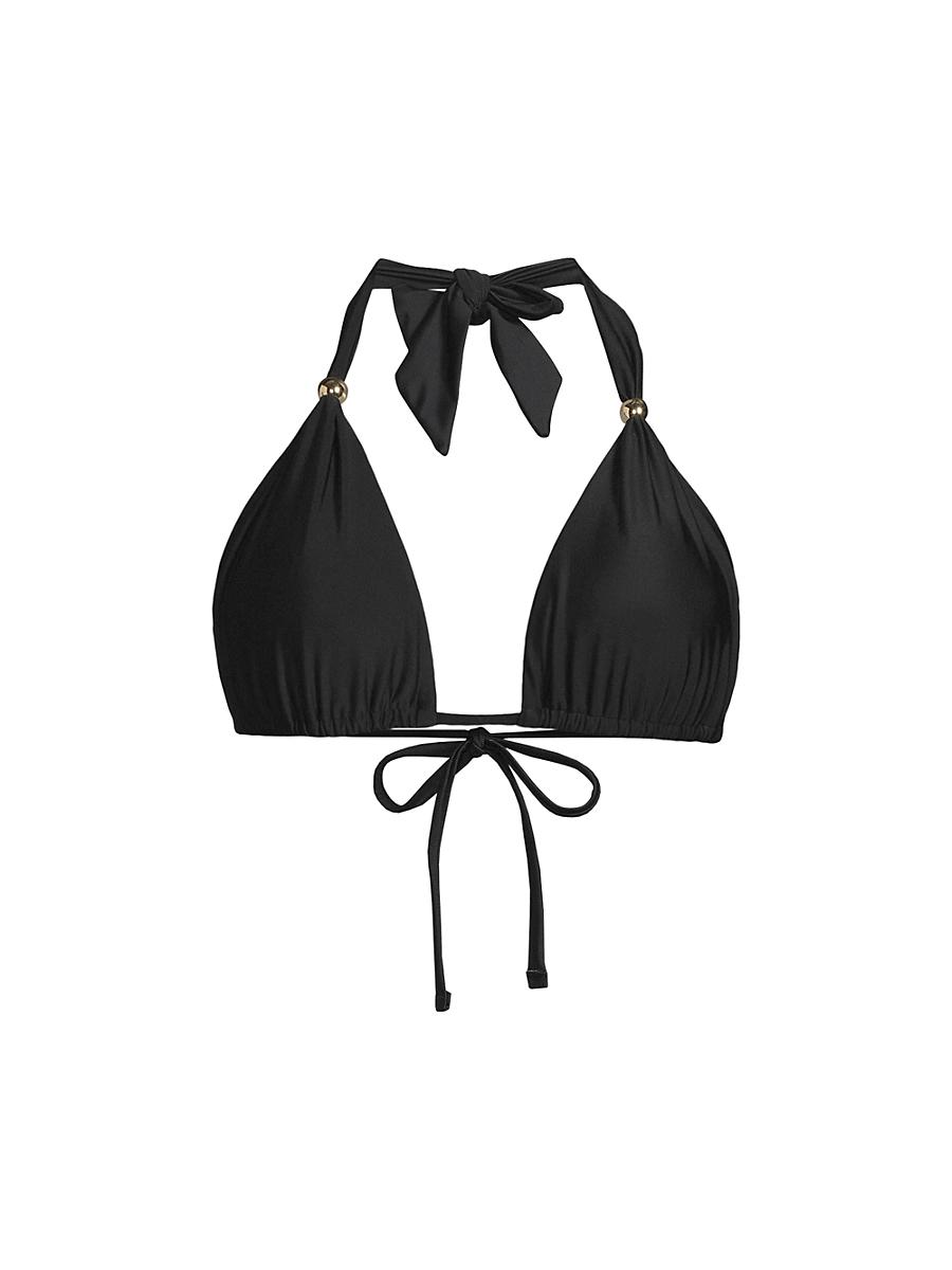 Womens Bardot Halter Bikini Top Product Image