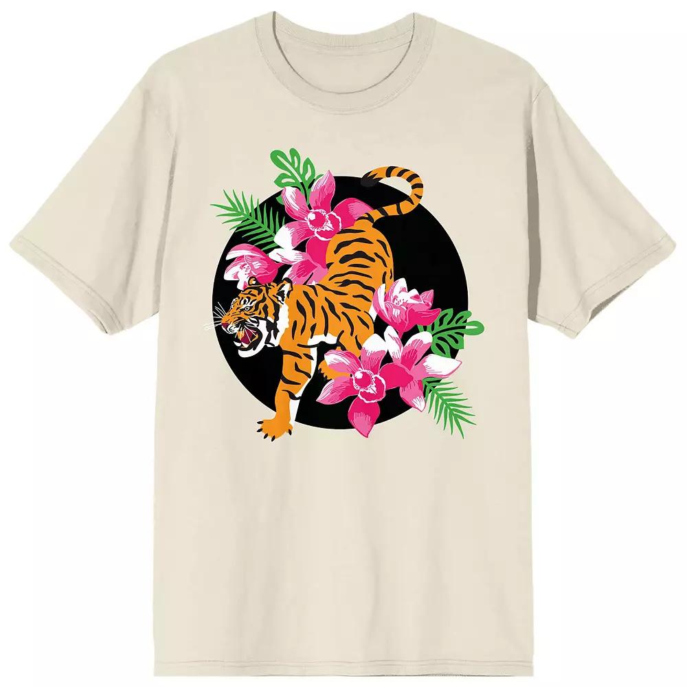Men's Natural World Tiger Tee, Size: XXL, Off White Product Image