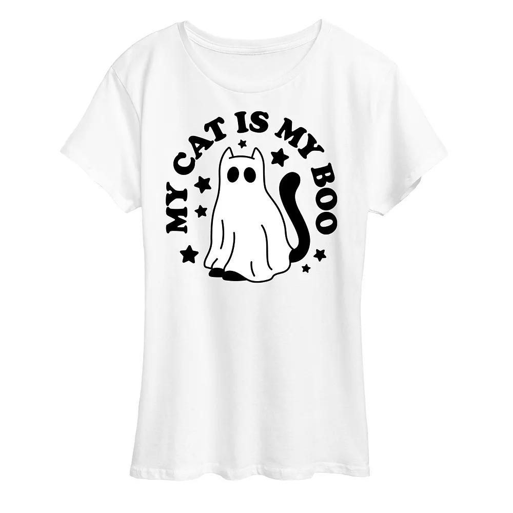 Women's My Cat Is My Boo Graphic Tee,  Product Image
