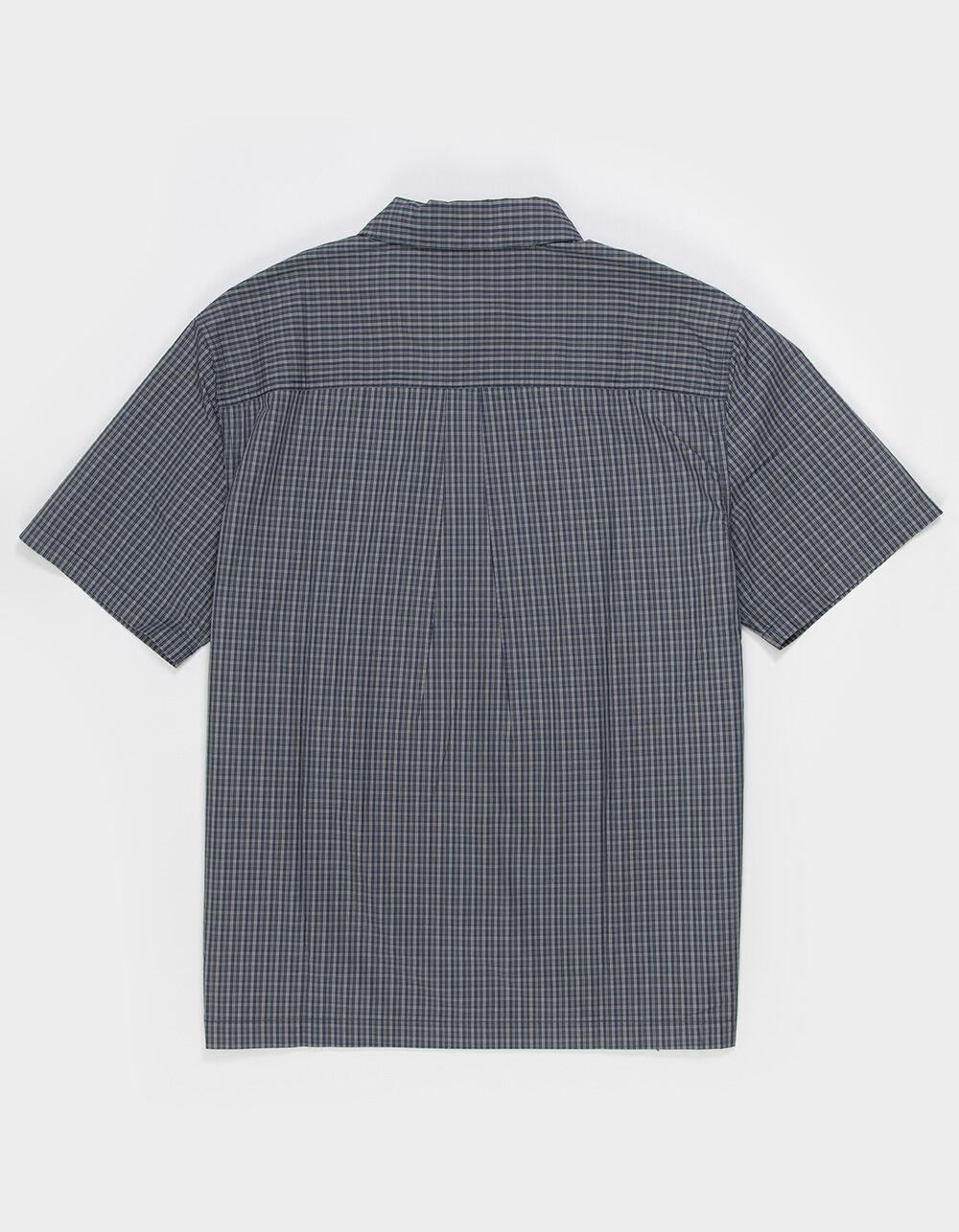 CONVERSE Plaid Mens Button Up Shirt - GRAY Product Image