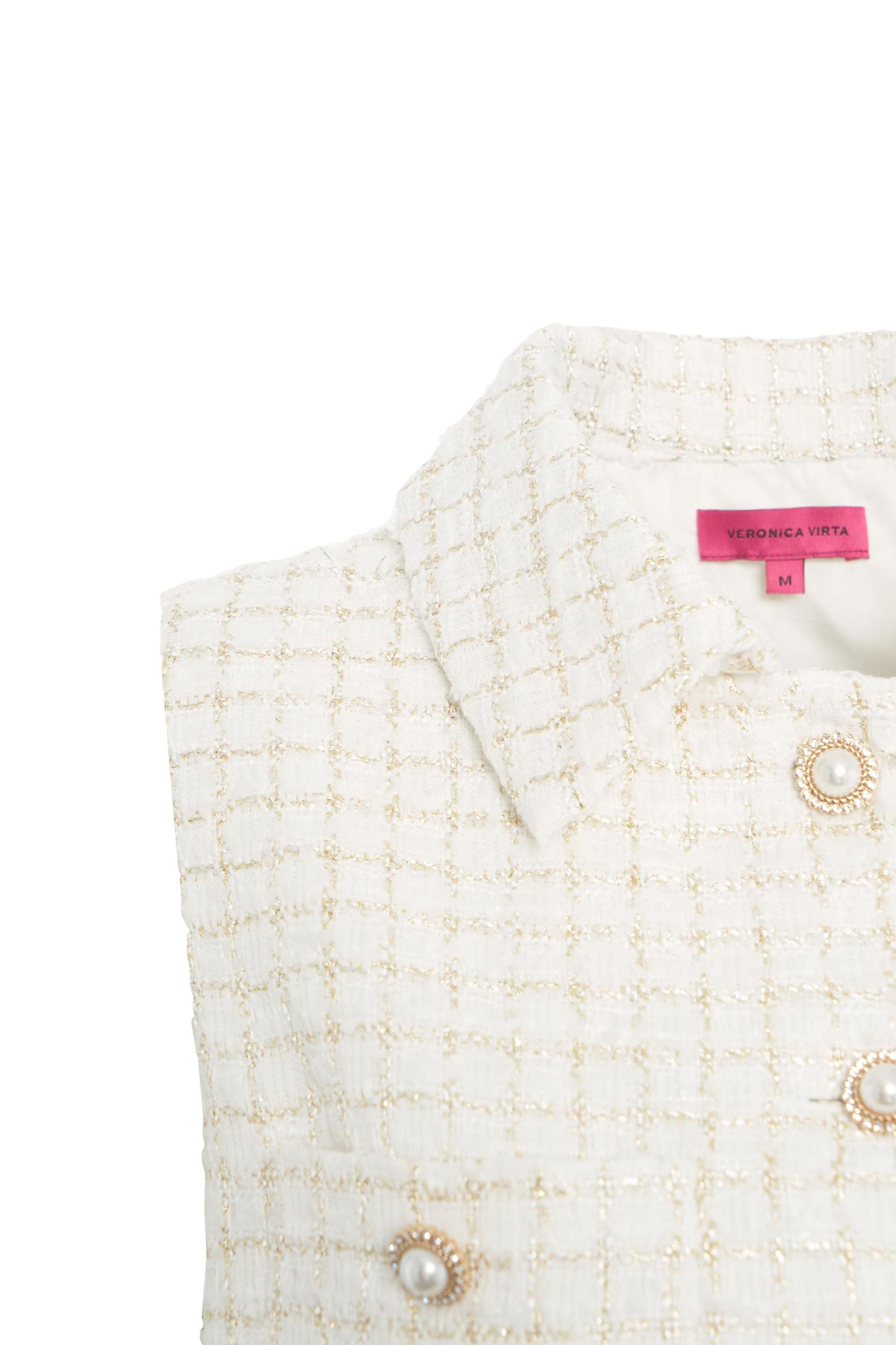 Short tweed vest Product Image