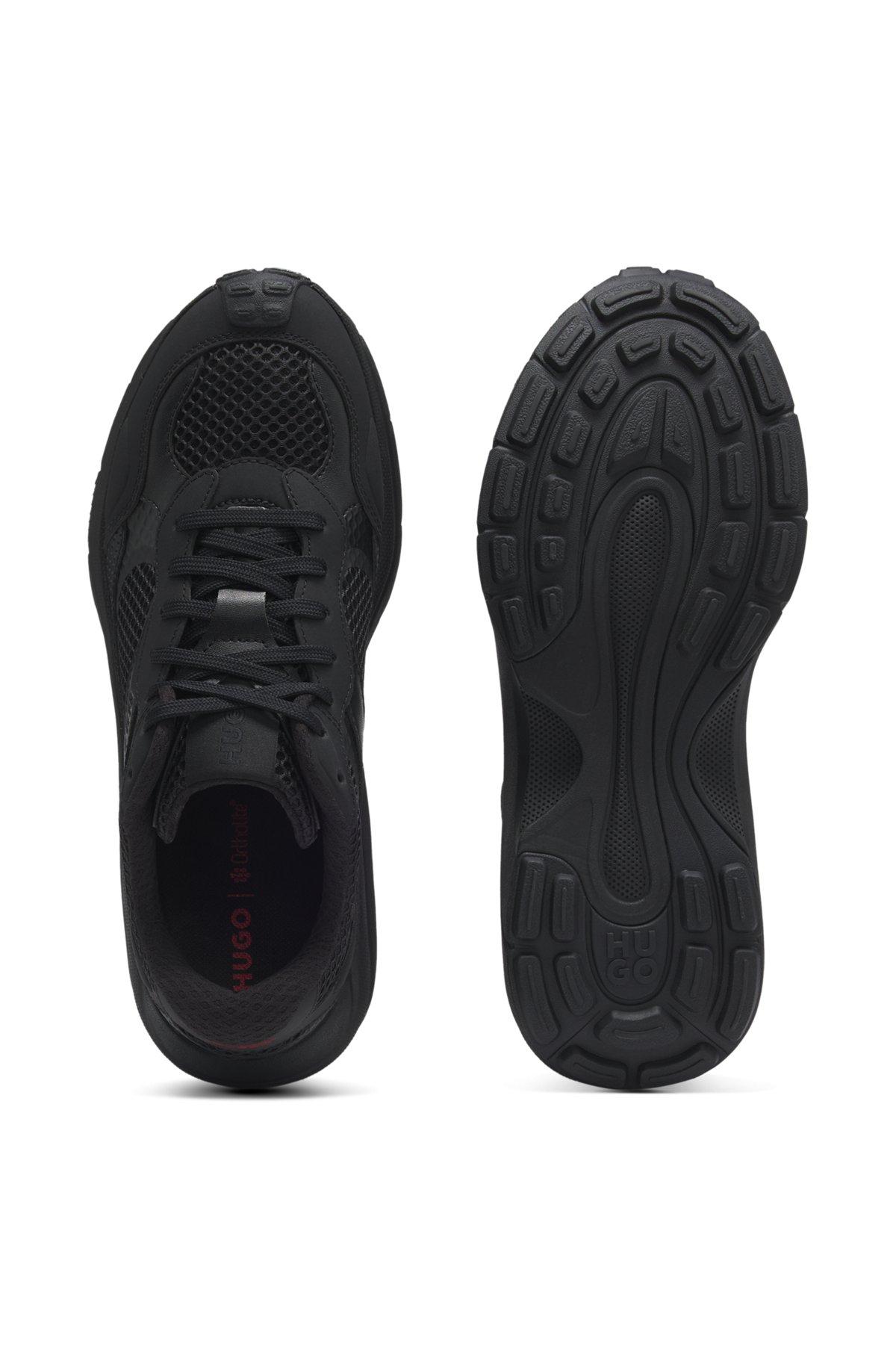 Trainers with mesh and faux leather Product Image