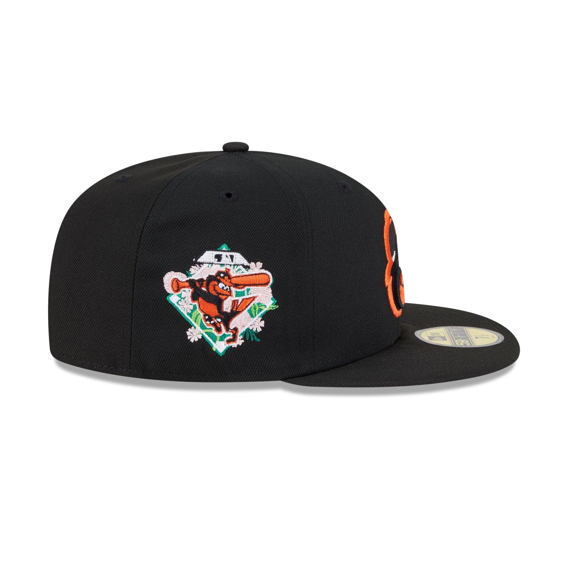Baltimore Orioles Floral Undervisor 59FIFTY Fitted Hat Male Product Image