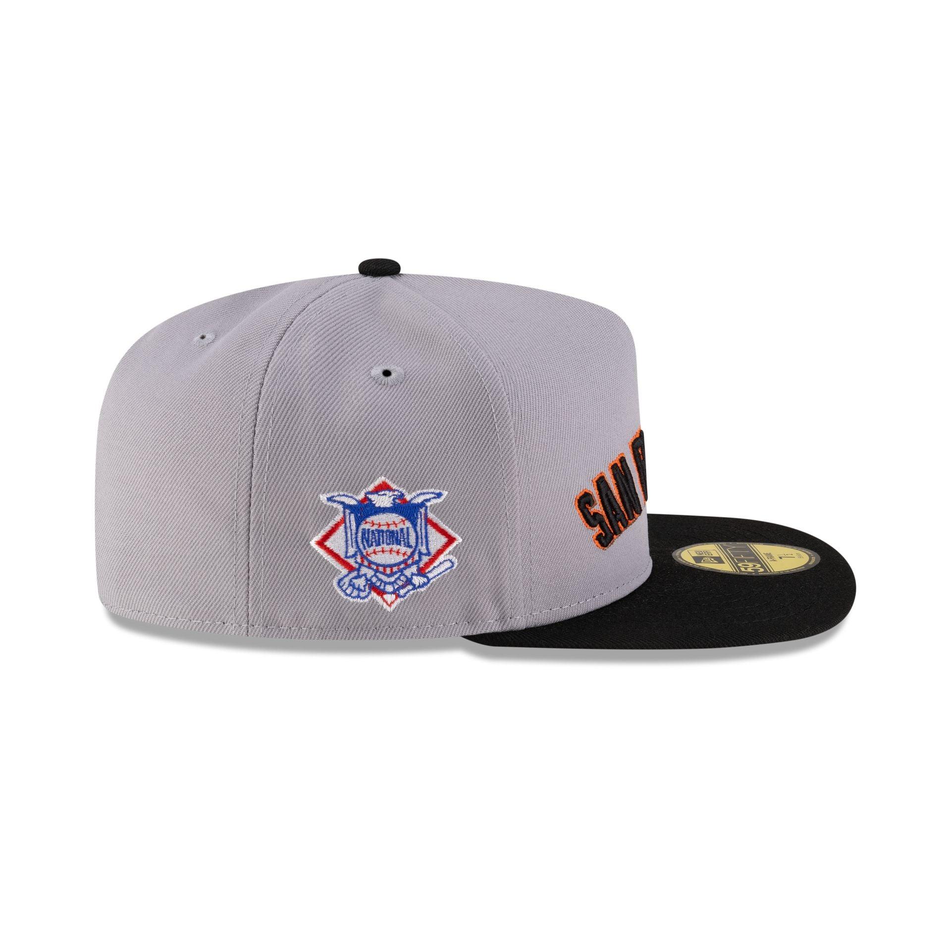 Just Caps League Sidepatch Gray San Francisco Giants 59FIFTY A-Frame Fitted Hat Male Product Image