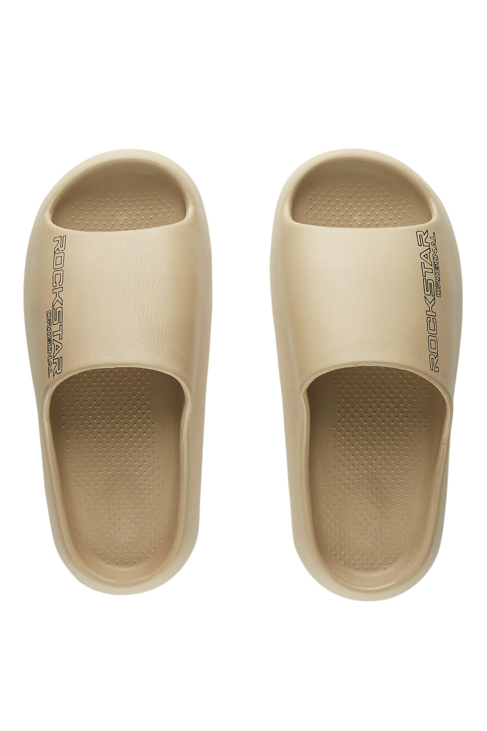 Coney Beige Slides Male Product Image