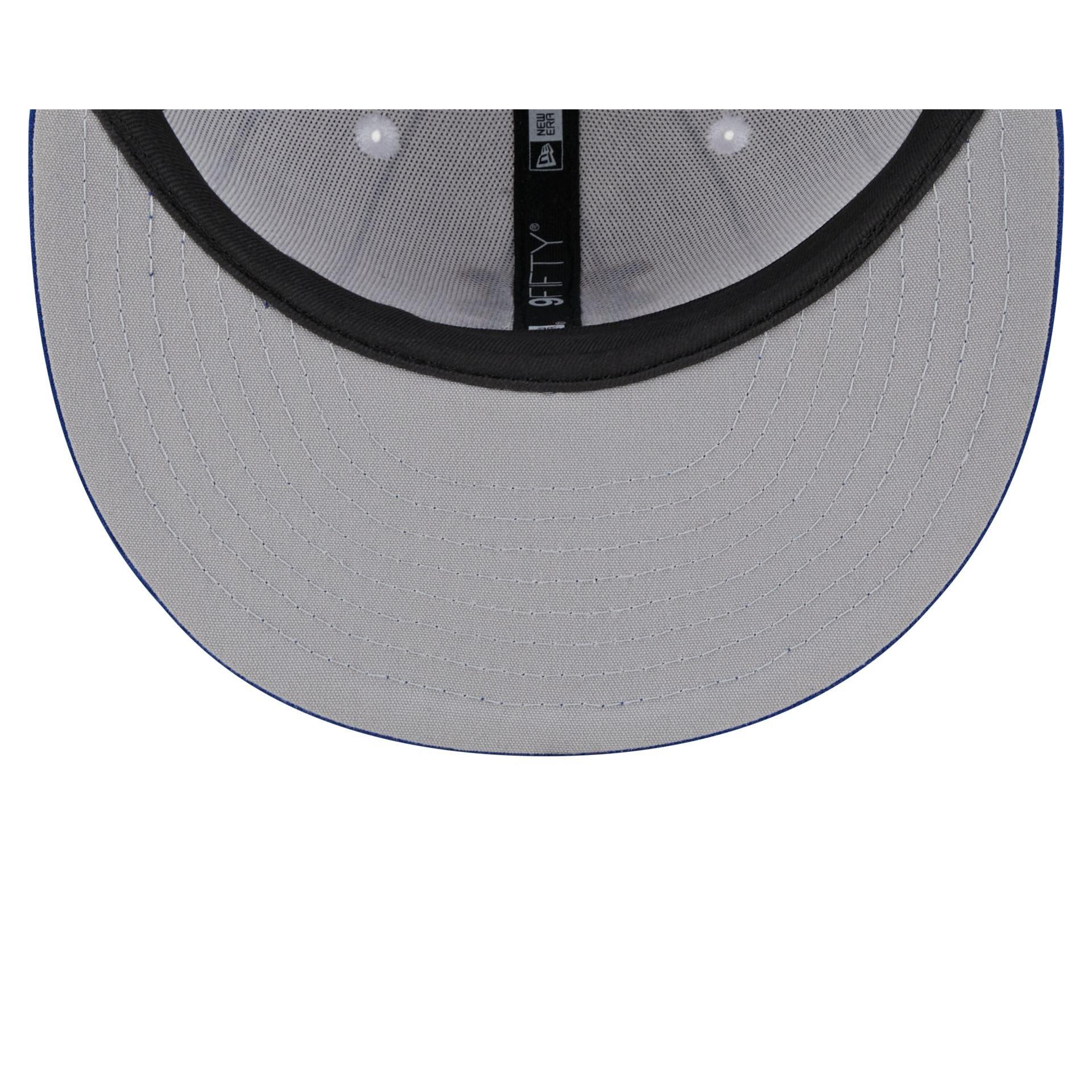 Just Caps Black Pinstripe Cleveland Cavaliers 59FIFTY Fitted Hat Male Product Image