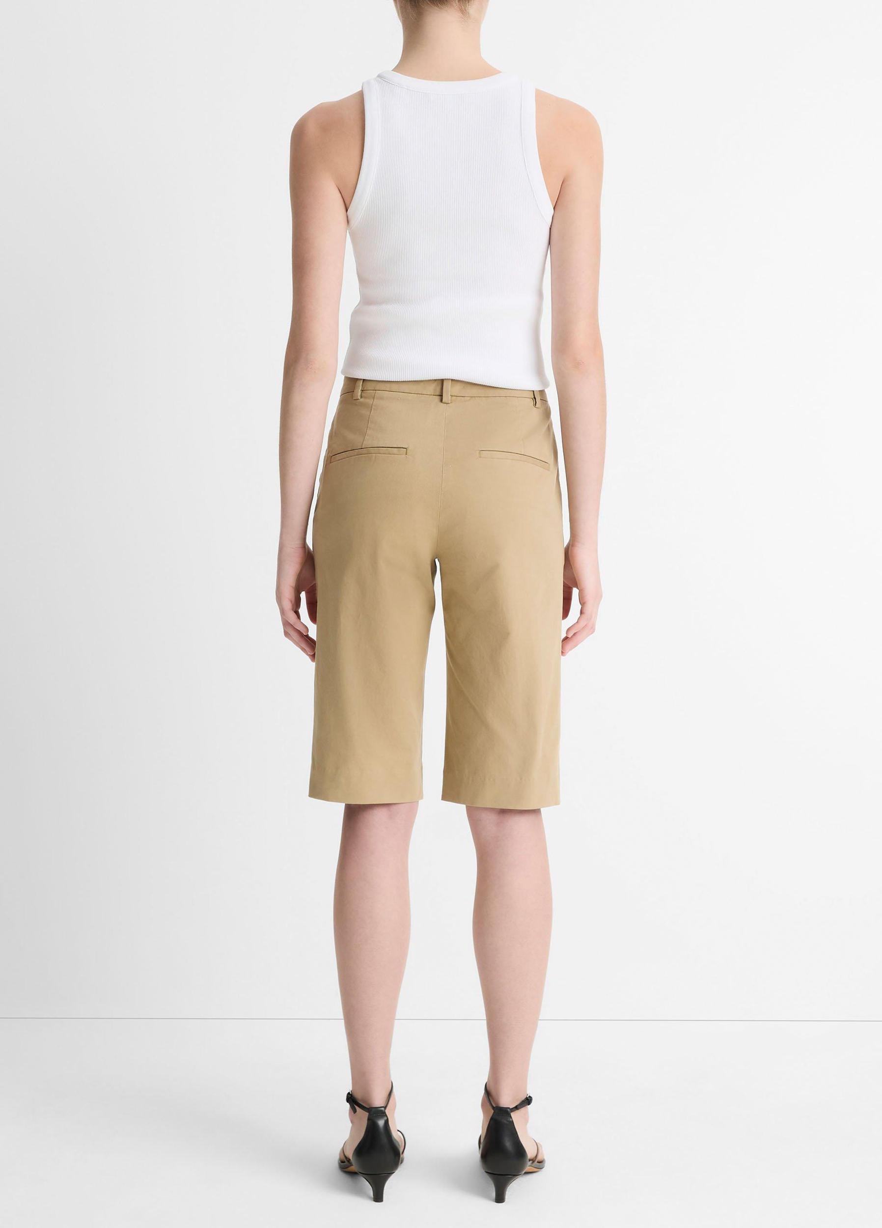 Womens Italian Stretch-cotton Chino Short Vince Product Image