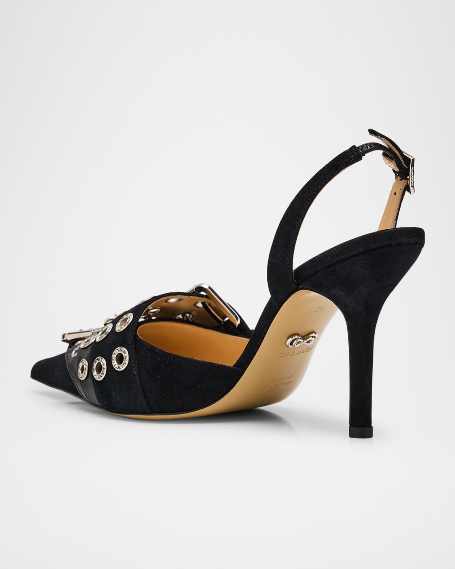 Suede Buckle Belt Pumps Product Image