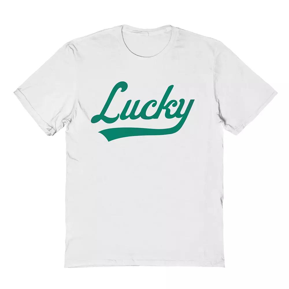 Men's Lucky Script St. Patrick's Day Graphic Tee, Adult Unisex,  Product Image