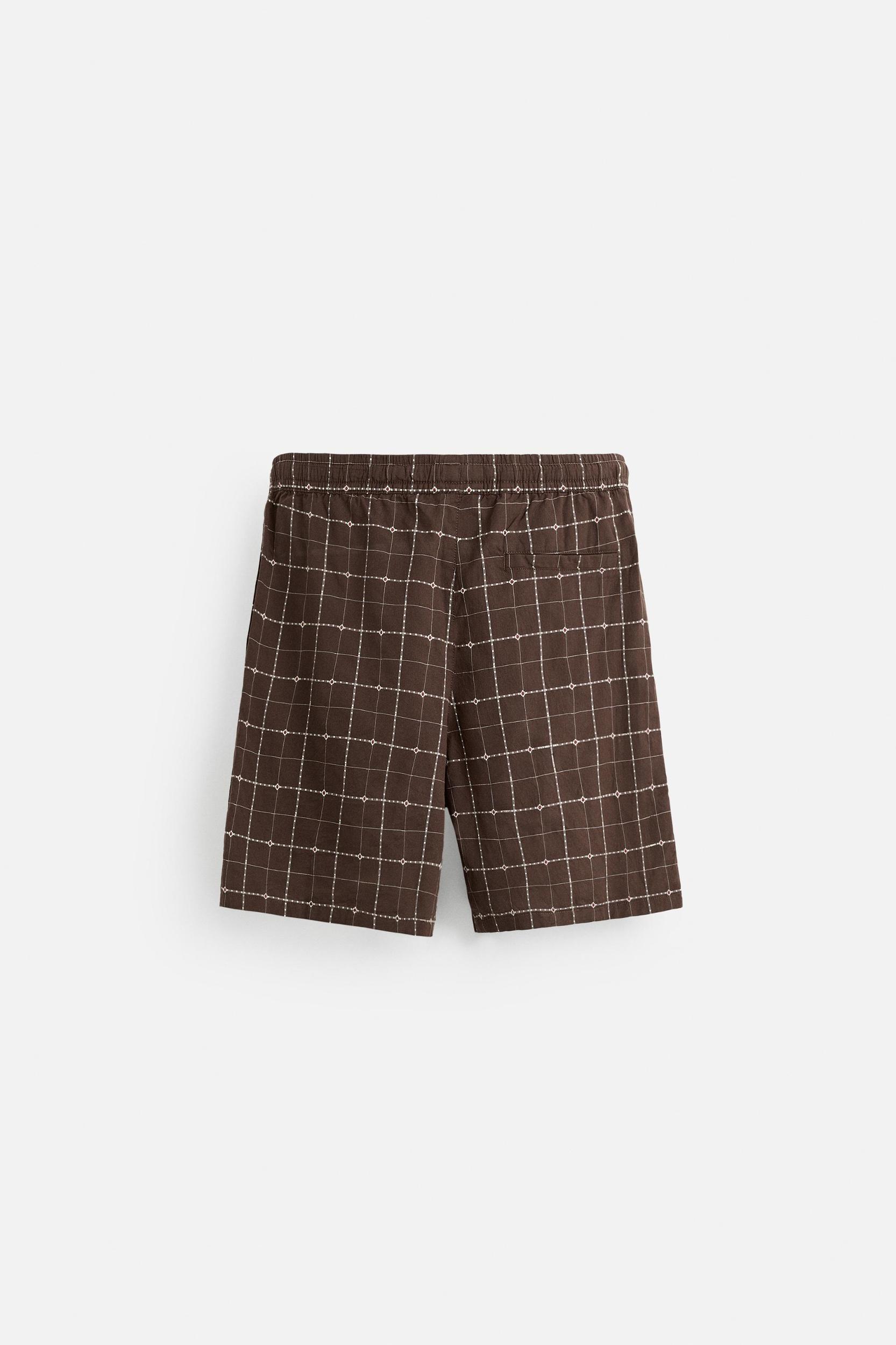 CHECKED JACQUARD SHORTS Product Image