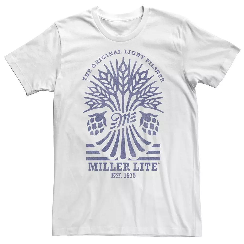 Big & Tall Miller Lite Beer Hops & Wheat Tee, Men's,  Product Image