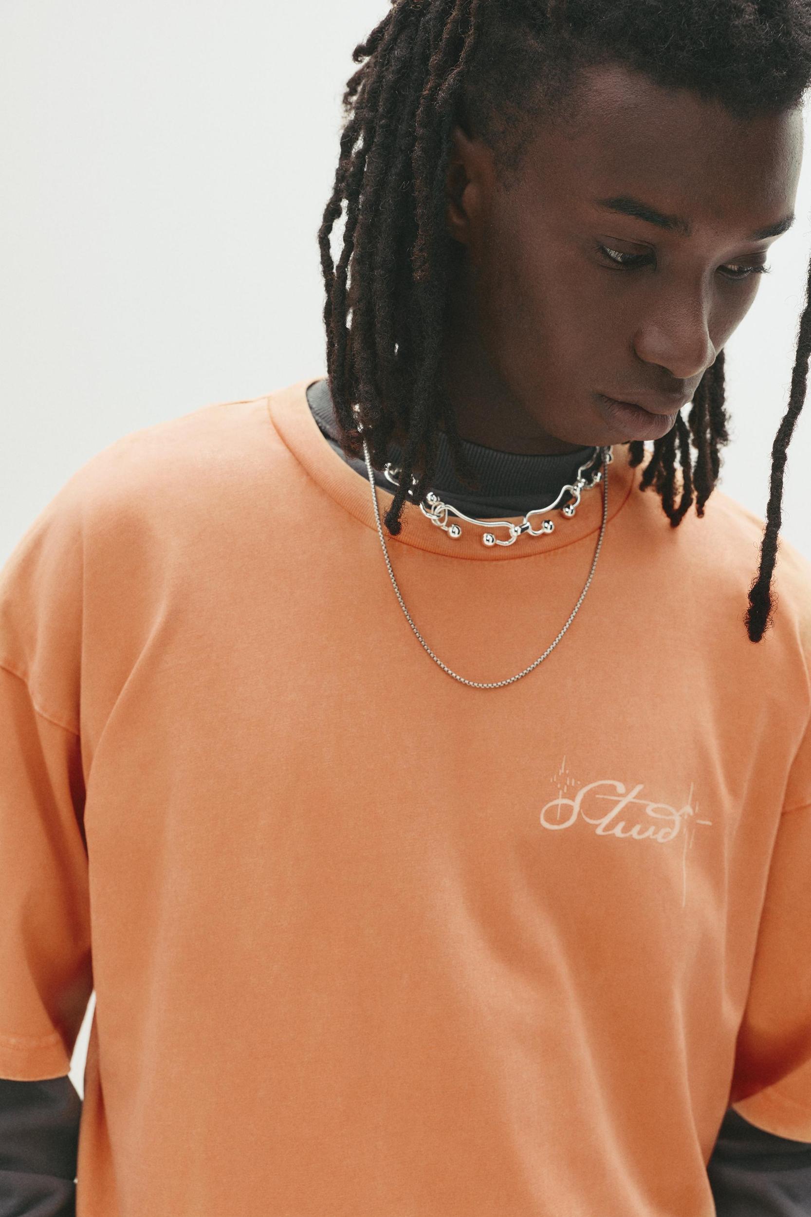 Orange STWD graphic T-shirt Product Image