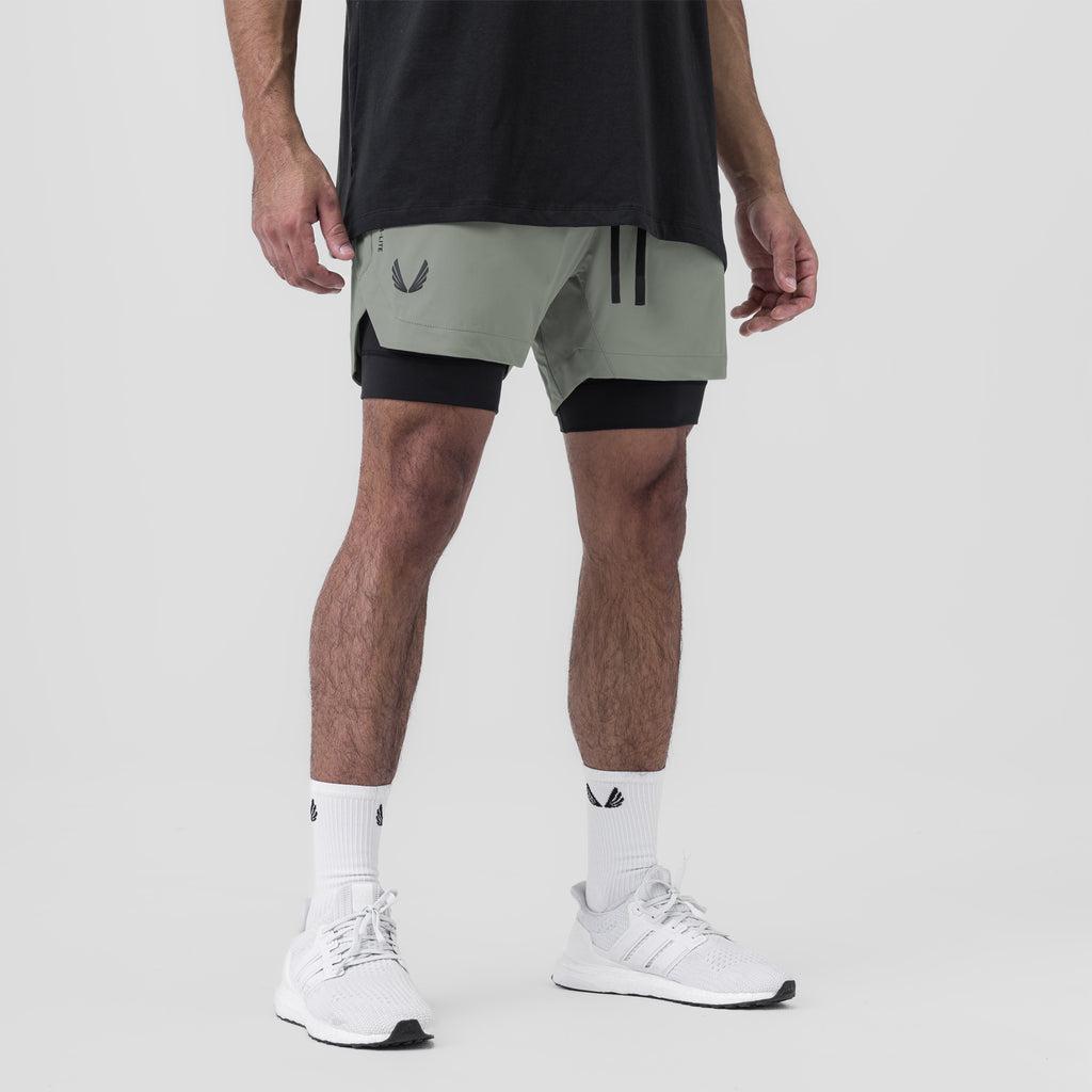 0865. Tetra-Lite® 5" Liner Short - Slate Grey "Wings"/Black Male Product Image