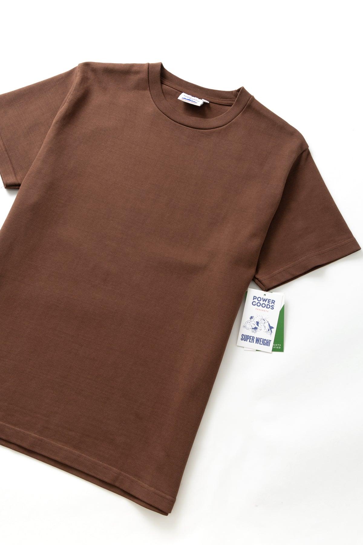 Power Goods - Super Weight T-Shirt - Brown Product Image
