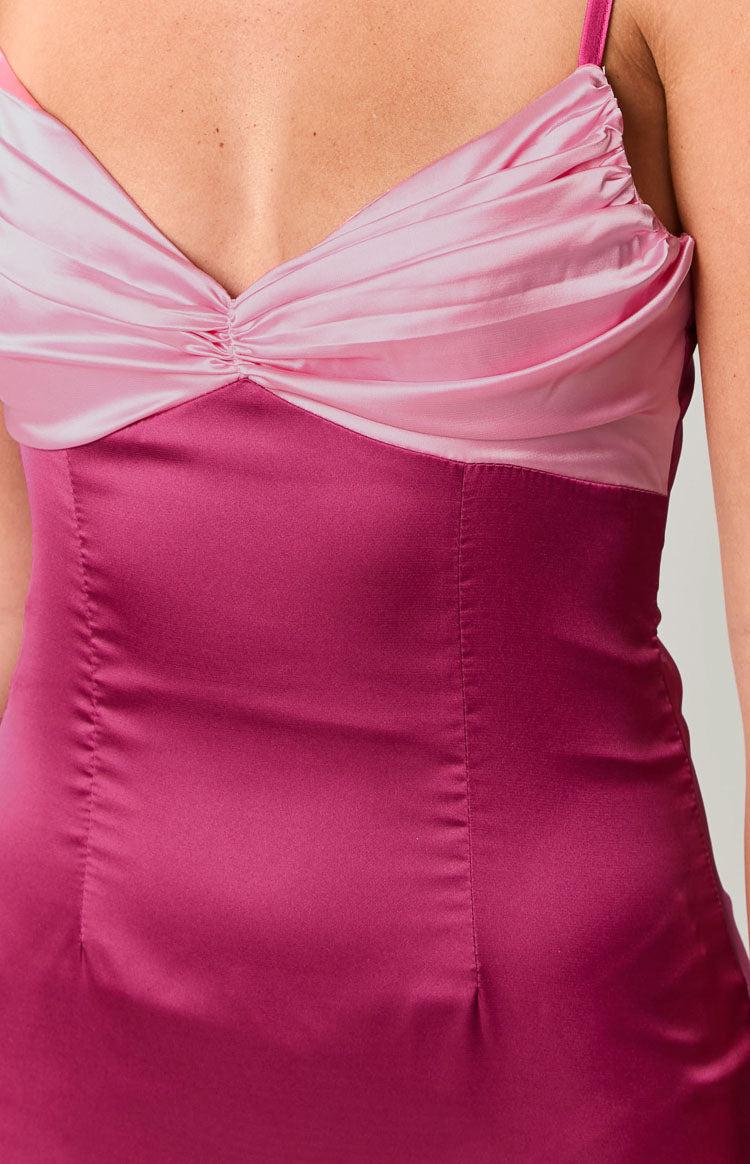 Honey Pink Contrast Mini Dress Baby Product Image