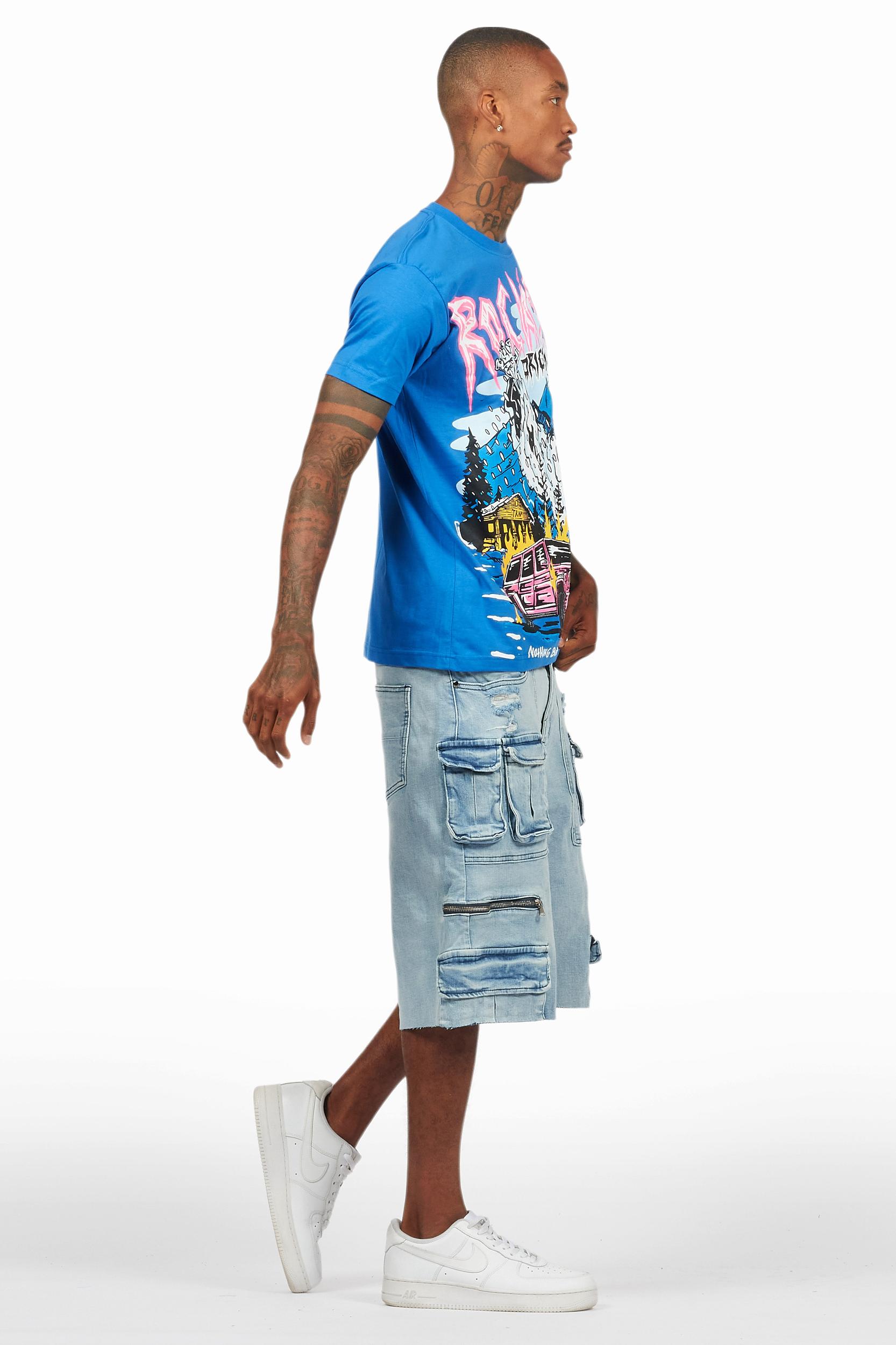 Kip Royal T-Shirt/Denim Short Set Male Product Image
