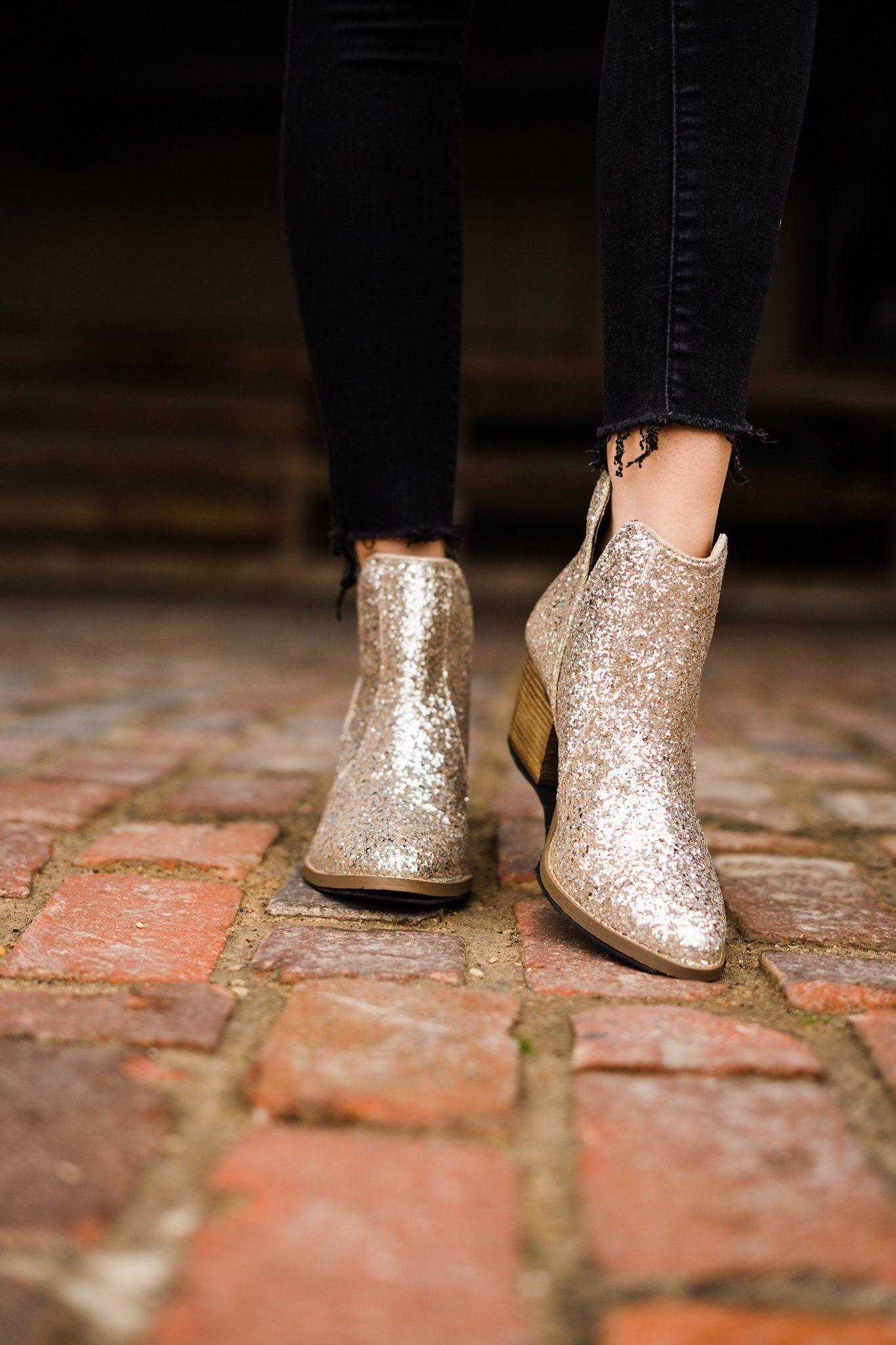 Fiera Booties in Gold (Online Exclusive) Product Image