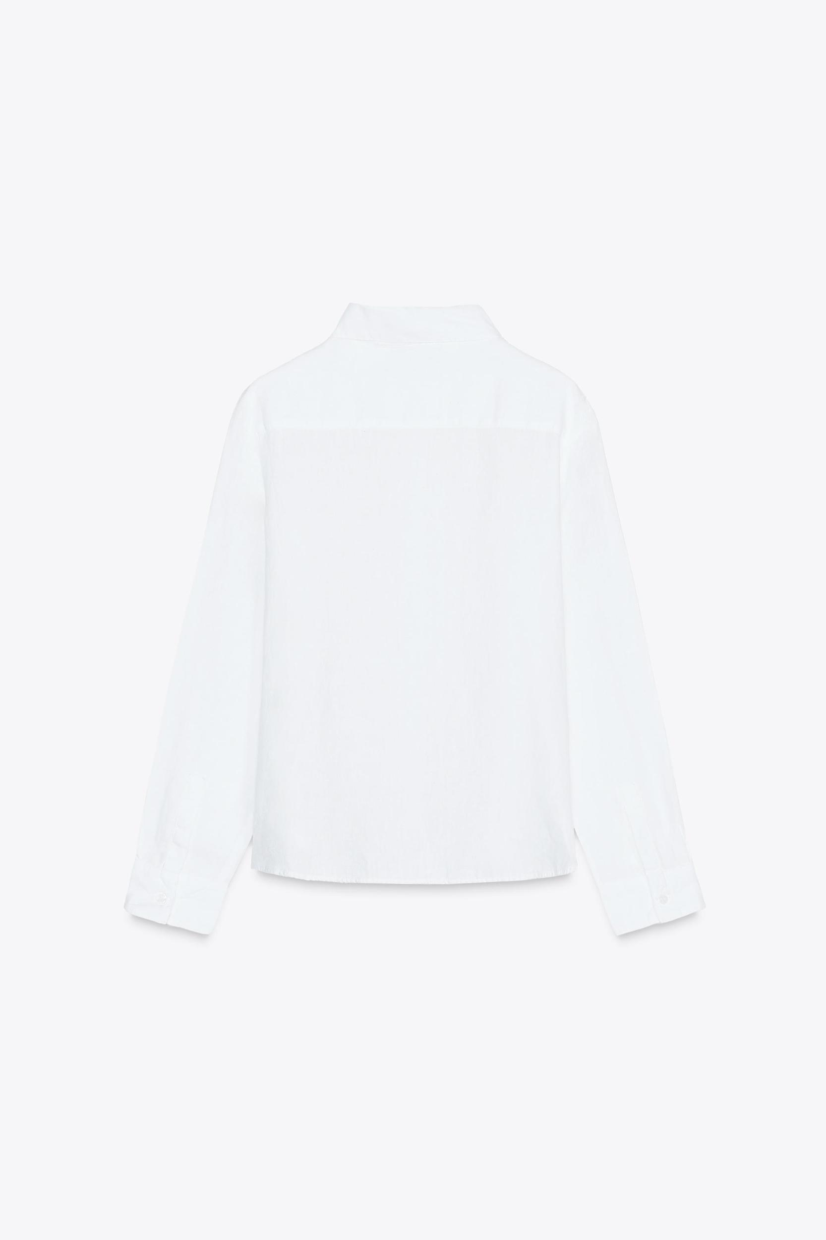 100% LINEN SHIRT ZW COLLECTION Product Image